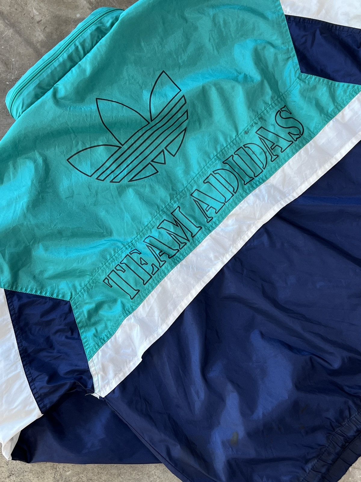 Adidas × Vintage Vintage Team Adidas Zip Up Windbreaker Sz. XL Size US XL / EU 56 / 4 - 4 Thumbnail