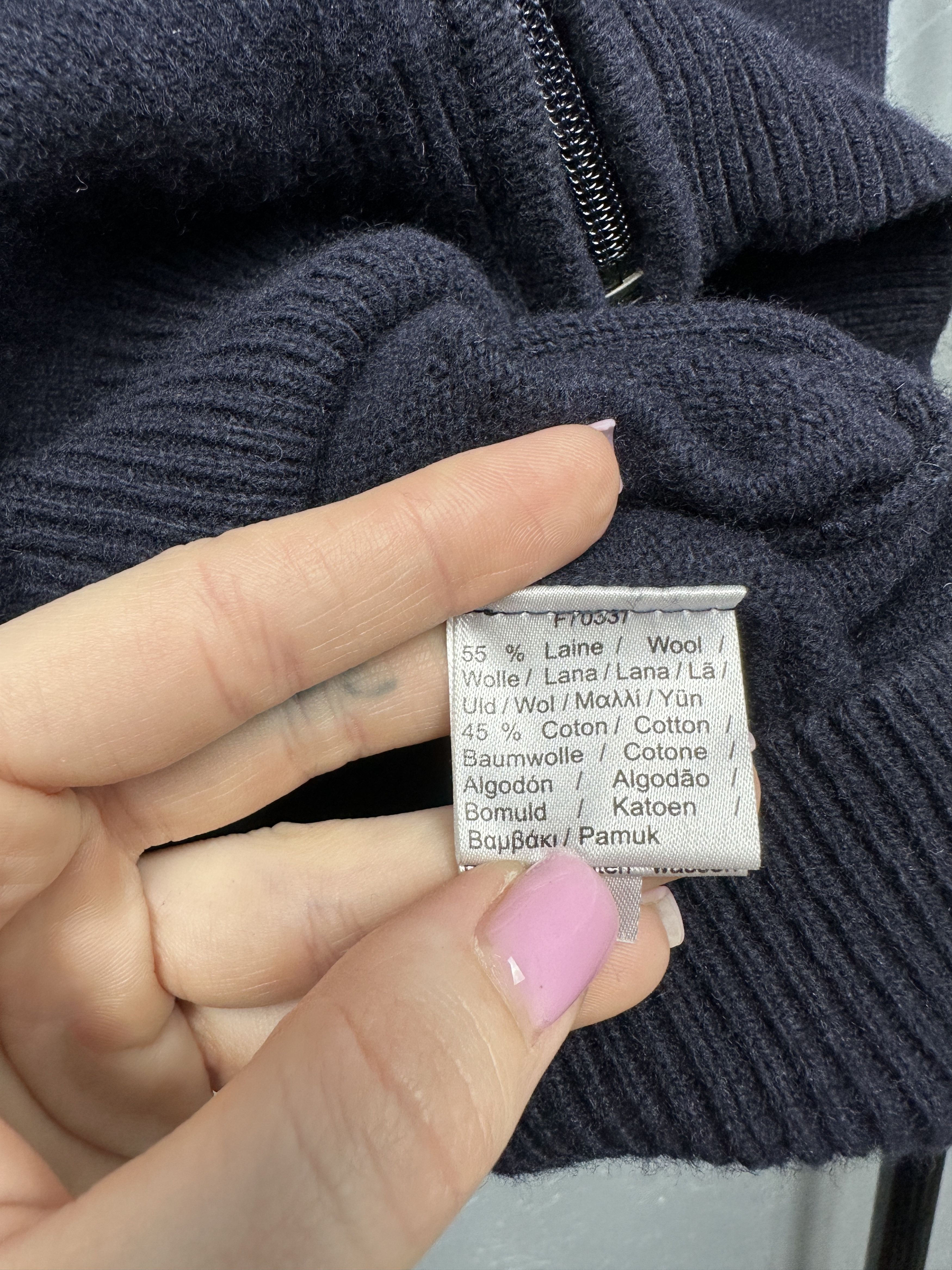 Lacoste × Vintage Lacoste Vintage Mens Wool Zip Sweater Size 9 4XL Size US XXL / EU 58 / 5 - 6 Thumbnail