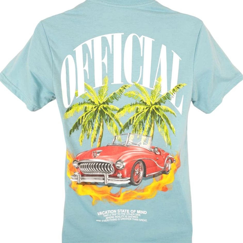 Vintage Vintage Car T Shirt Mens Small Blue RGSTR Short Sleeve Crew Neck Cotton Size US S / EU 44-46 / 1 - 4 Thumbnail