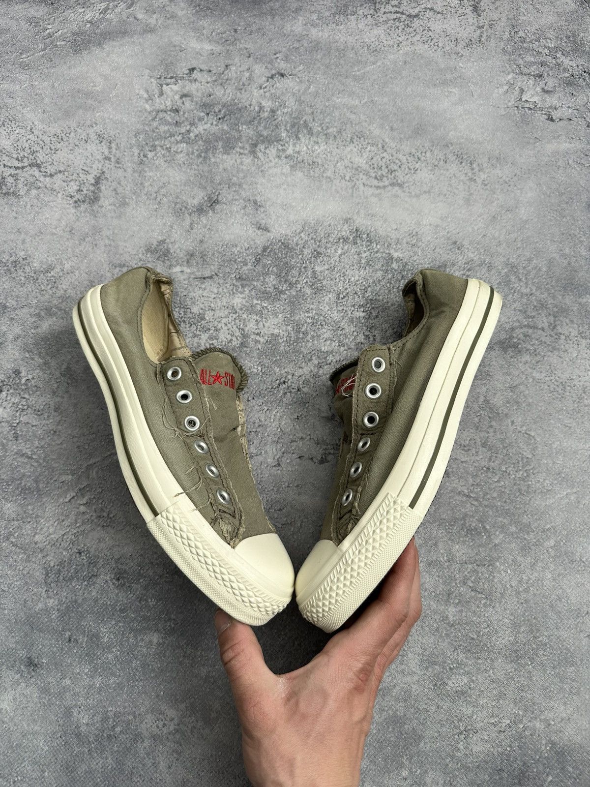 Converse × John Varvatos 🚨Rare Converse John Varvatos Low Top Sneakers Green Shoes Size US 7 / EU 40 - 4 Thumbnail
