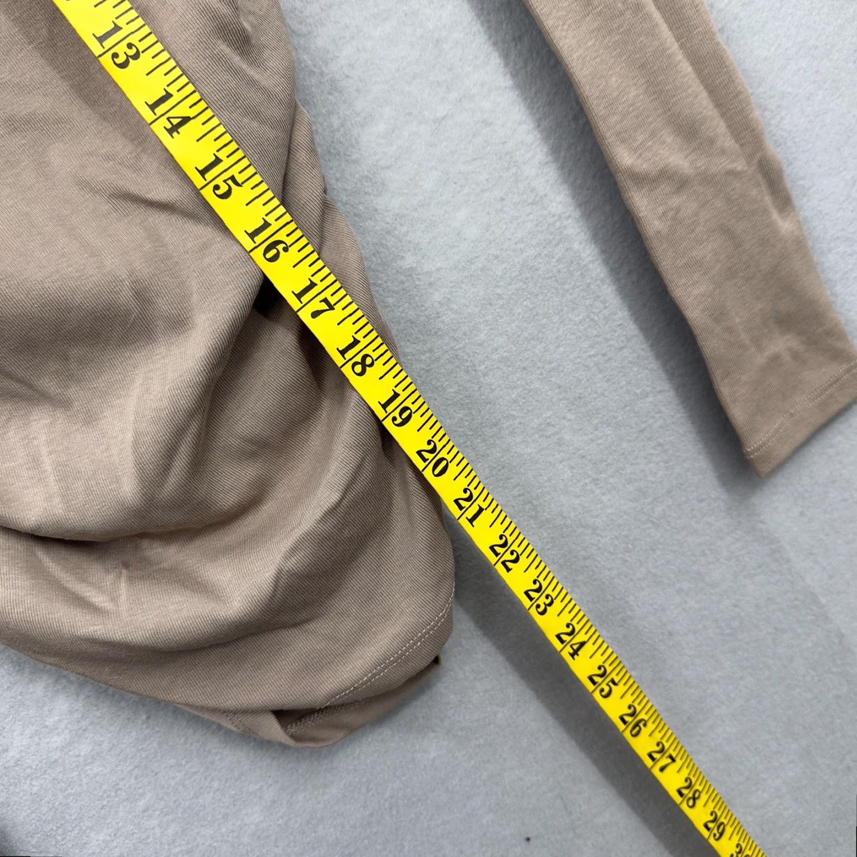 Zara ZARA Womens Exposed Shoulder Top Small Ribbed Shirt Beige Tan Knit Blouse Bohemian Classic Casual Shirt Size S / US 4 / IT 40 - 5 Thumbnail