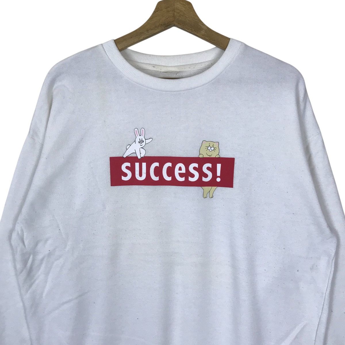 Vintage Vintage Q-Rais Success Spell Out Pullover Jumper Sweatshirt Size US L / EU 52-54 / 3 - 2 Thumbnail