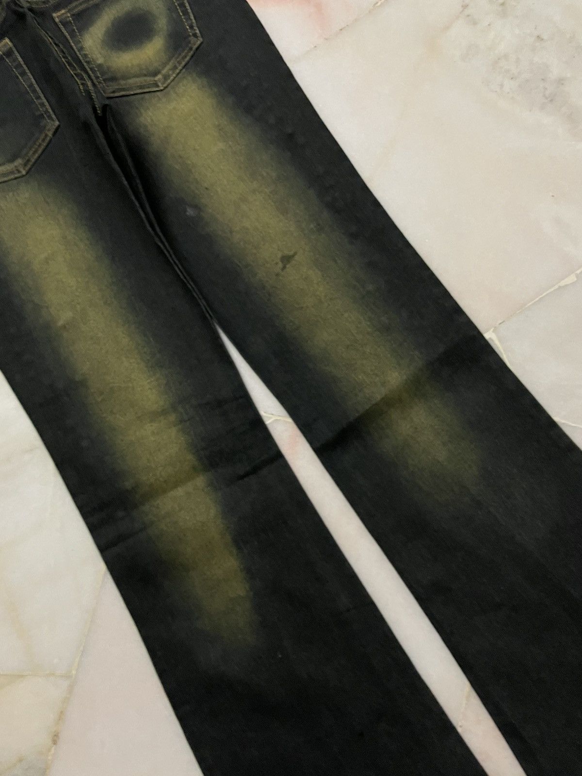 Tornado Mart 💥Flared💥Insane 90s Japanese Rusty Mudwash Studded Dark Jean Size 28" / US 6 / IT 42 - 14 Thumbnail