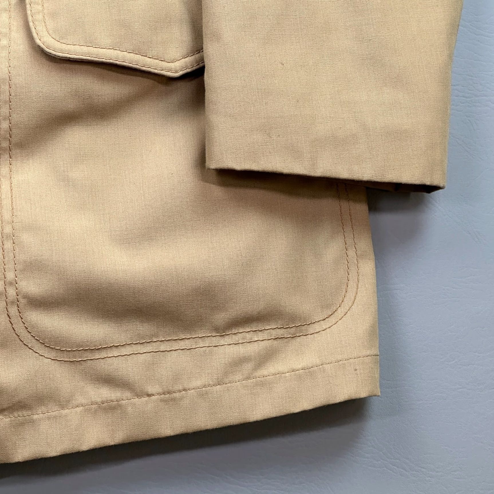 McGregor VINTAGE McGregor Jacket Mens 40 Tan Faux Fur Lined Rancher Coat USA Union Made Casual Cotton Canvas Cowboy Western 80s Classic Outerwear Mens Size US XXS / EU 40 - 3 Thumbnail