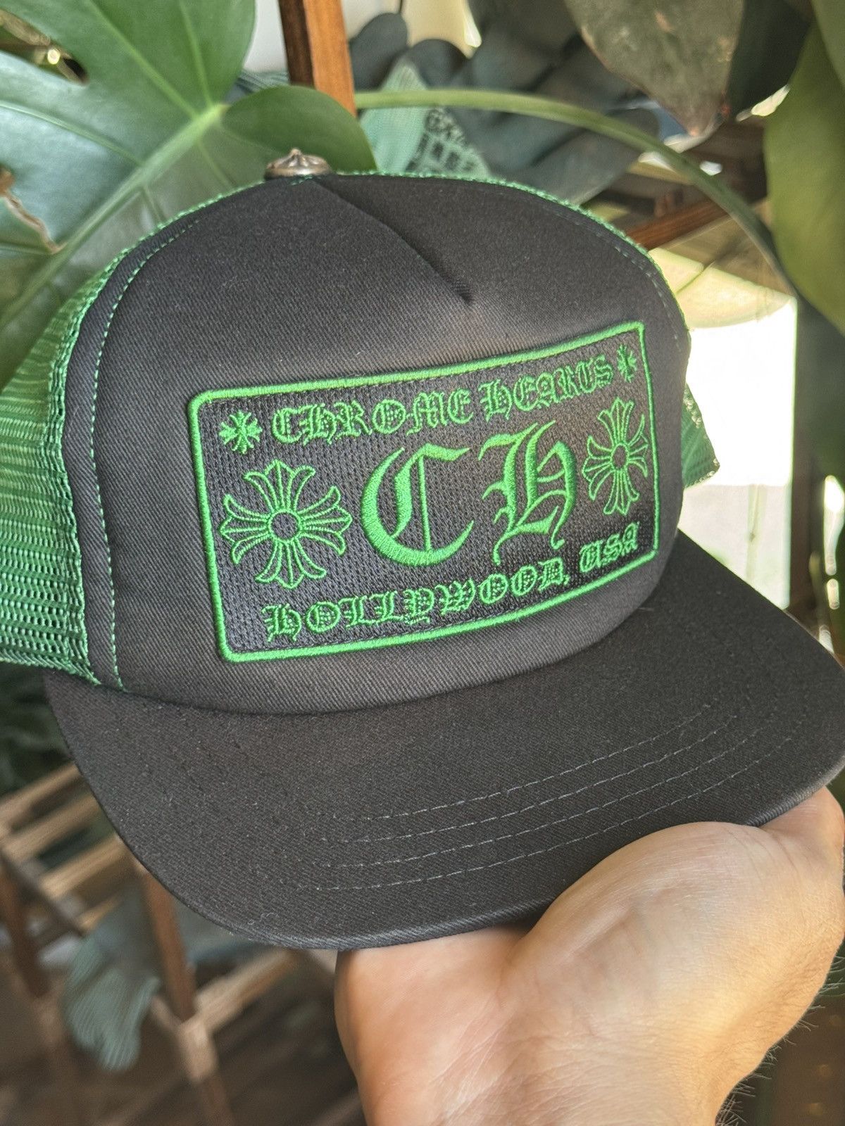 Chrome Hearts Chrome Hearts Green trucker hat Size ONE SIZE - 10 Thumbnail