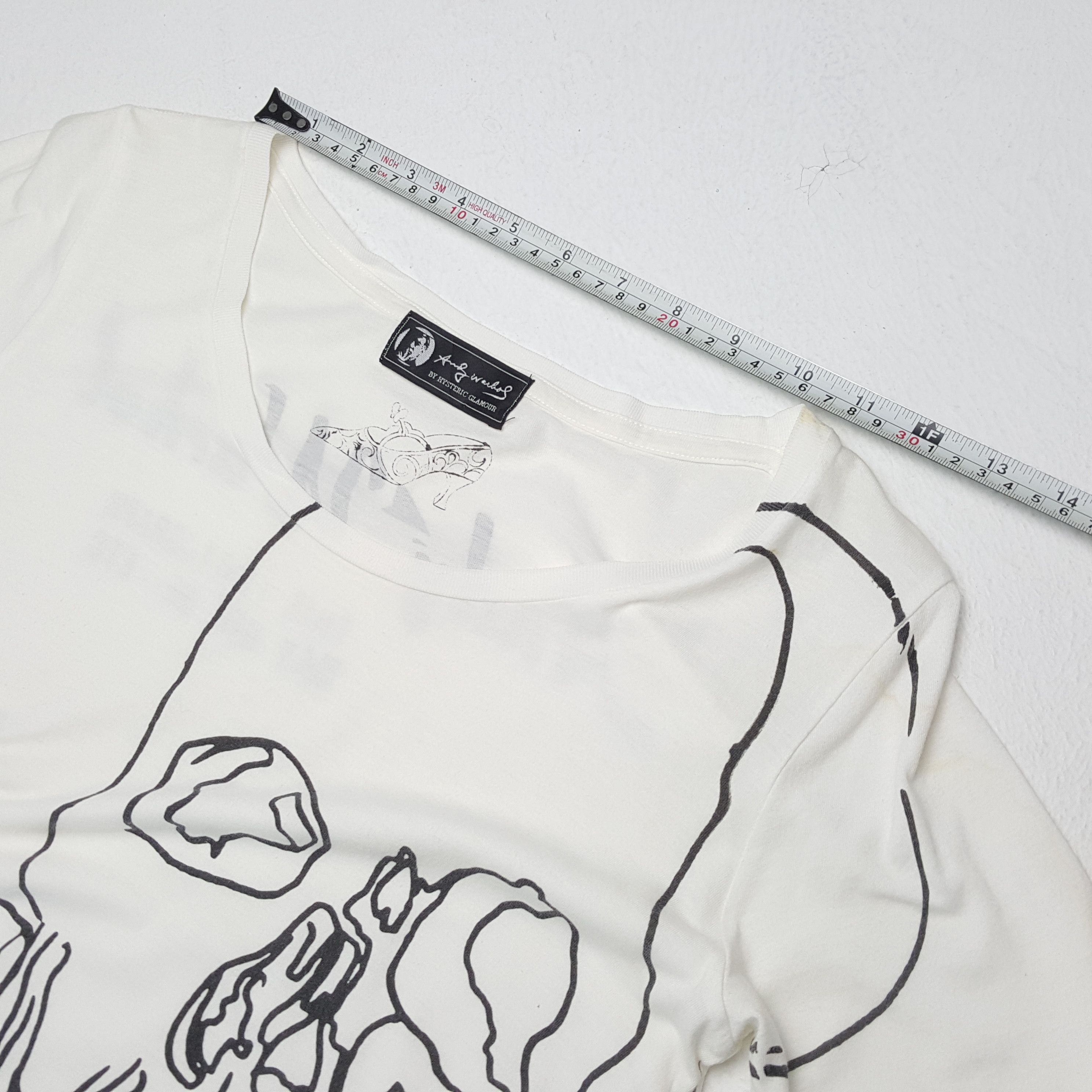 Andy Warhol ANDY WARHOL by HYSTERIC GLAMOUR Skulls Punk Style Tshirt Size S / US 4 / IT 40 - 6 Thumbnail