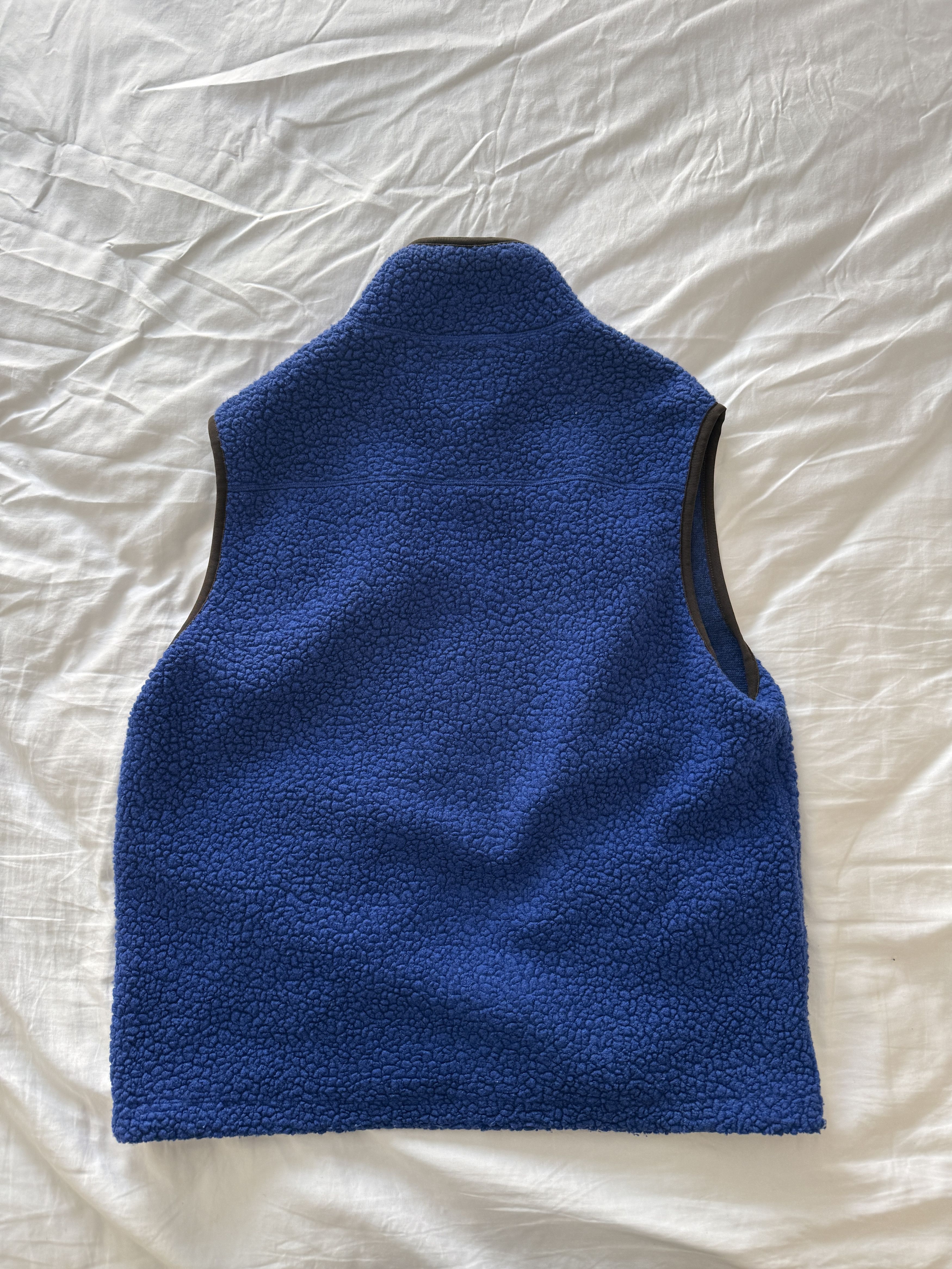 Drake's Drake's Blue Fleece Boucle Vest Size US XL / EU 56 / 4 - 3 Thumbnail