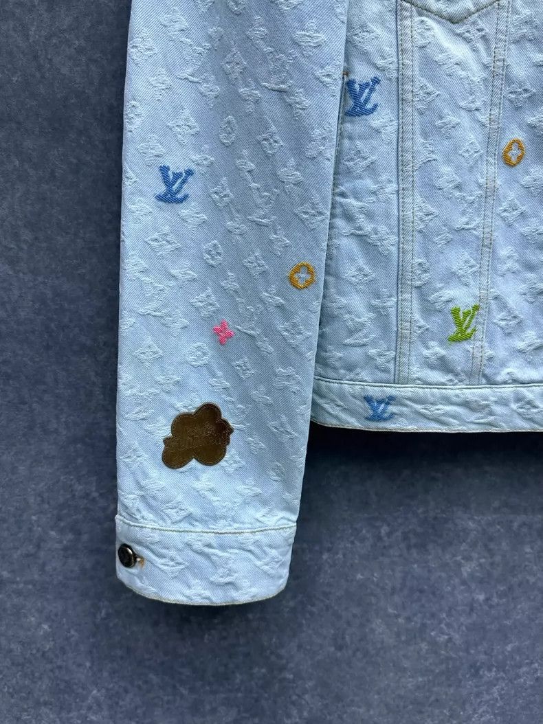 Louis Vuitton Louis Vuitton Louis Vuitton Tyler Embroidered Denim Jacket Size US L / EU 52-54 / 3 - 4 Thumbnail