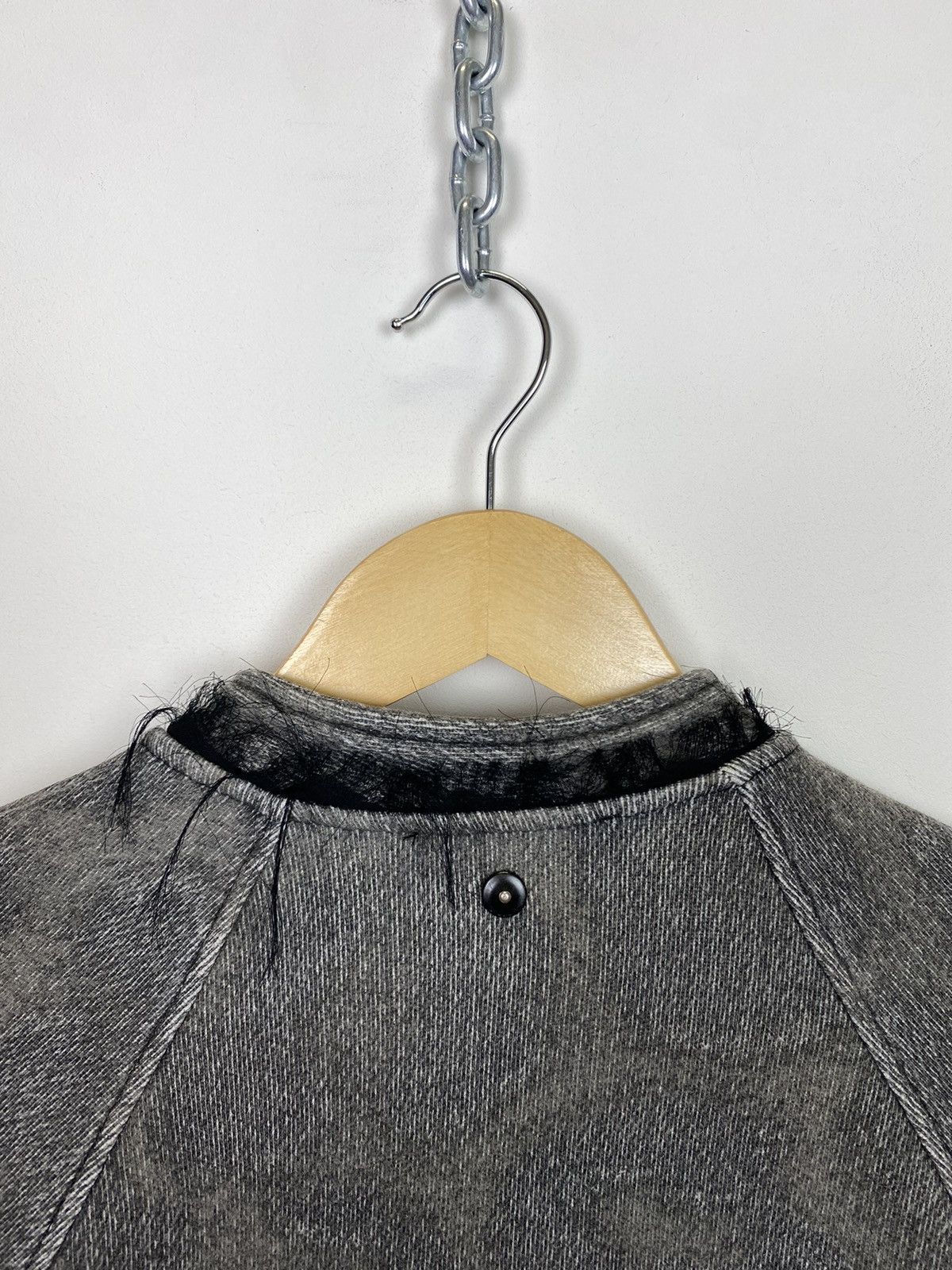 Hysteric Glamour Diesel Y2K Avant Garde Zip Up Jacket Washed Gray Streetwear Size L / US 10 / IT 46 - 8 Thumbnail