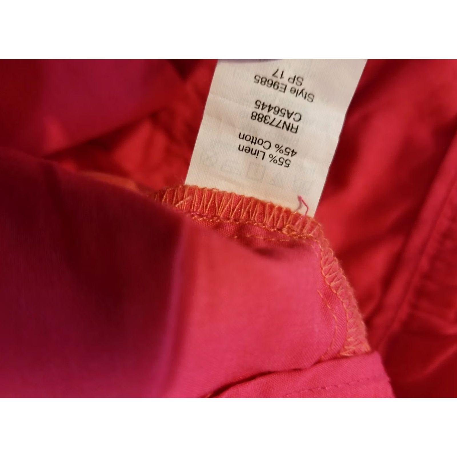 J.Crew J. Crew Orange Linen Shorts Size 6 Chino Womens Size 28" / US 6 / IT 42 - 4 Thumbnail