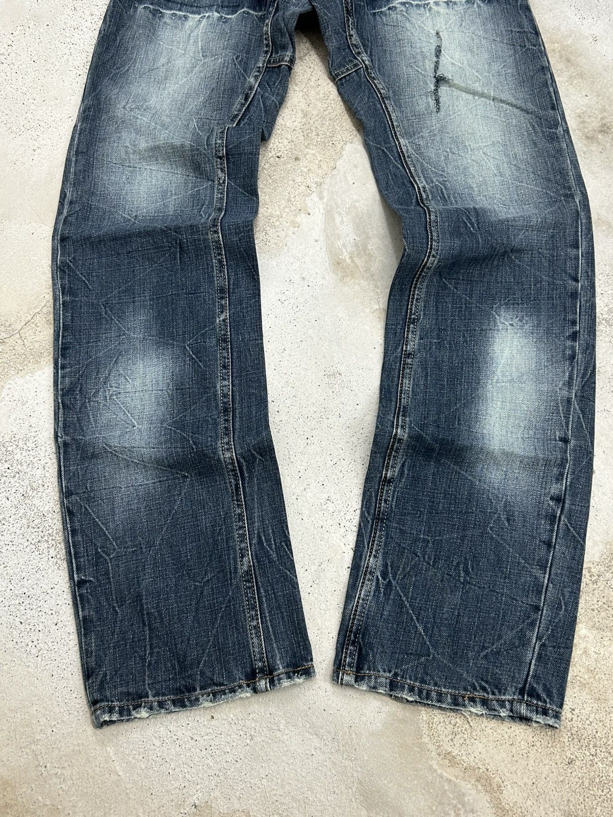 GOSTAR DE FUGA Memory Special Washed Black Clawn Marks Distressed Size US 30 / EU 46 - 4 Thumbnail