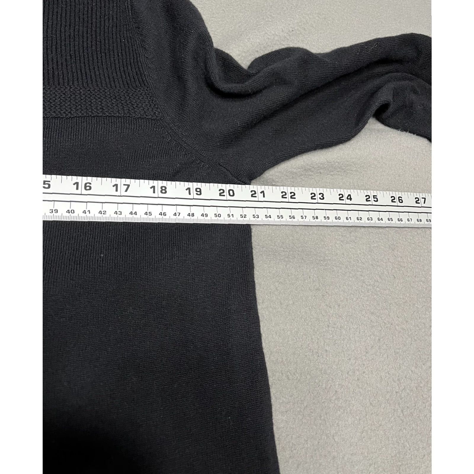 Vintage Caslon Women’s Sweater Pullover Size M Black Casual Long Sleeve Scoop Neck Cotton Nylon Viscose Regular - Womens Size M / US 6-8 / IT 42-44 - 4 Thumbnail