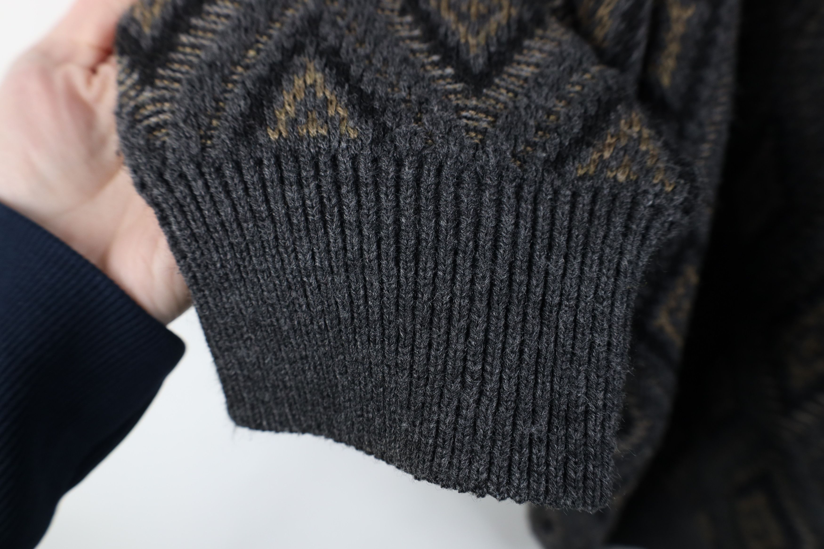 Vintage Vintage 90s Streetwear Geometric Knit Crewneck Sweater Size US XL / EU 56 / 4 - 6 Thumbnail
