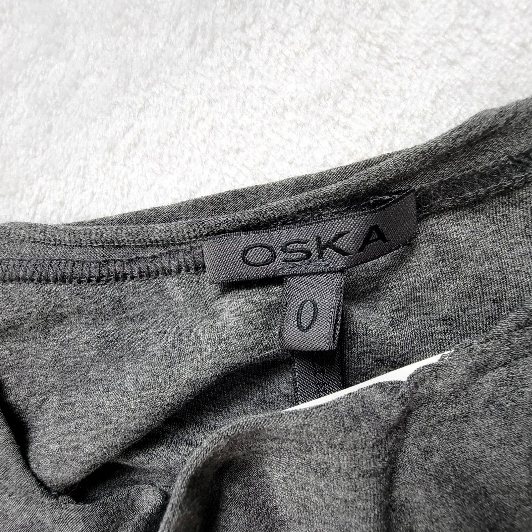 Vintage Oska Women's Pullover Long Sleeve Round Neck Casual Midi Dress Gray 0 Size XS / US 0-2 / IT 36-38 - 3 Thumbnail