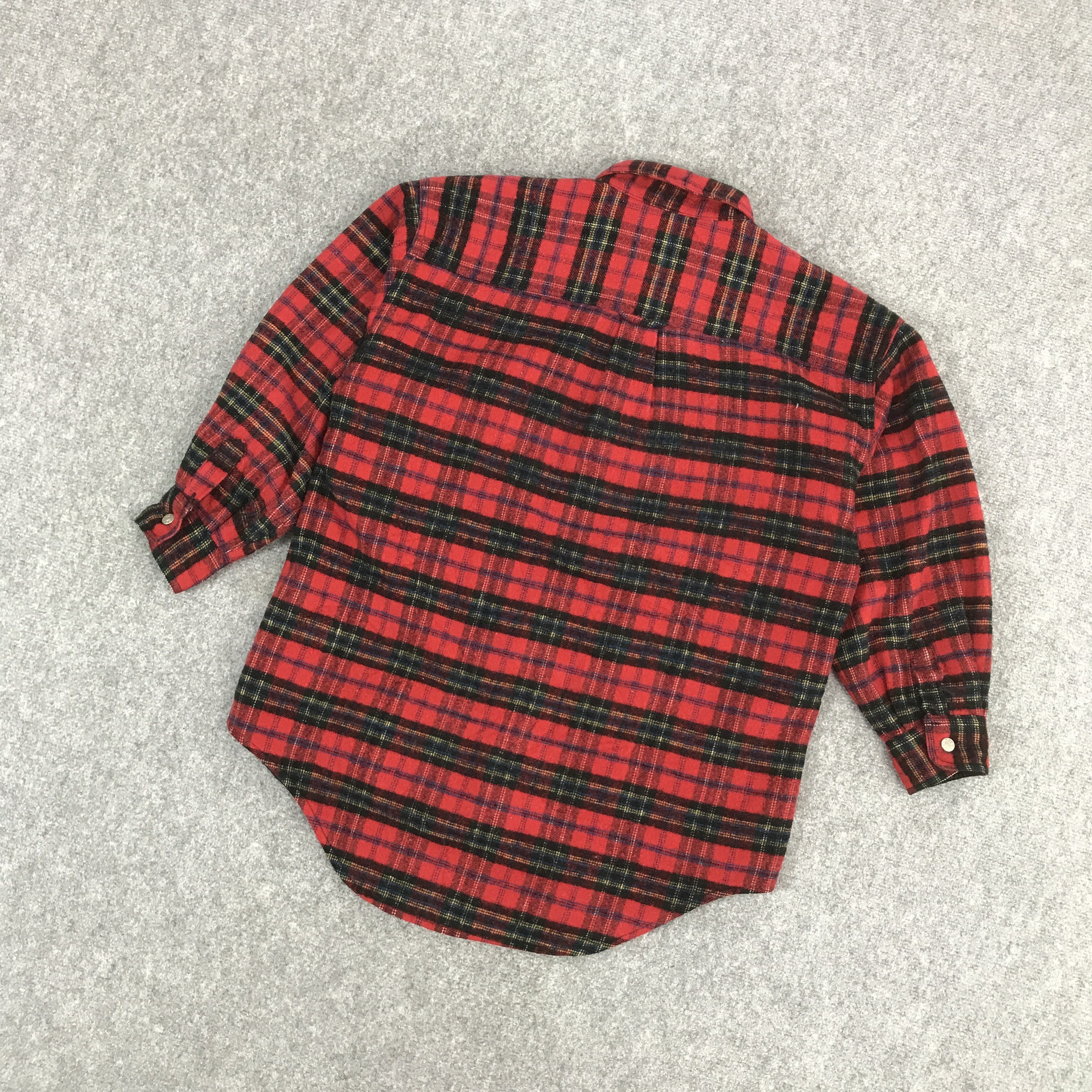 Japanese Brand PUNK FLANNAL ROMANTIC FACE BUTTON UP JACKET Size US L / EU 52-54 / 3 - 6 Thumbnail