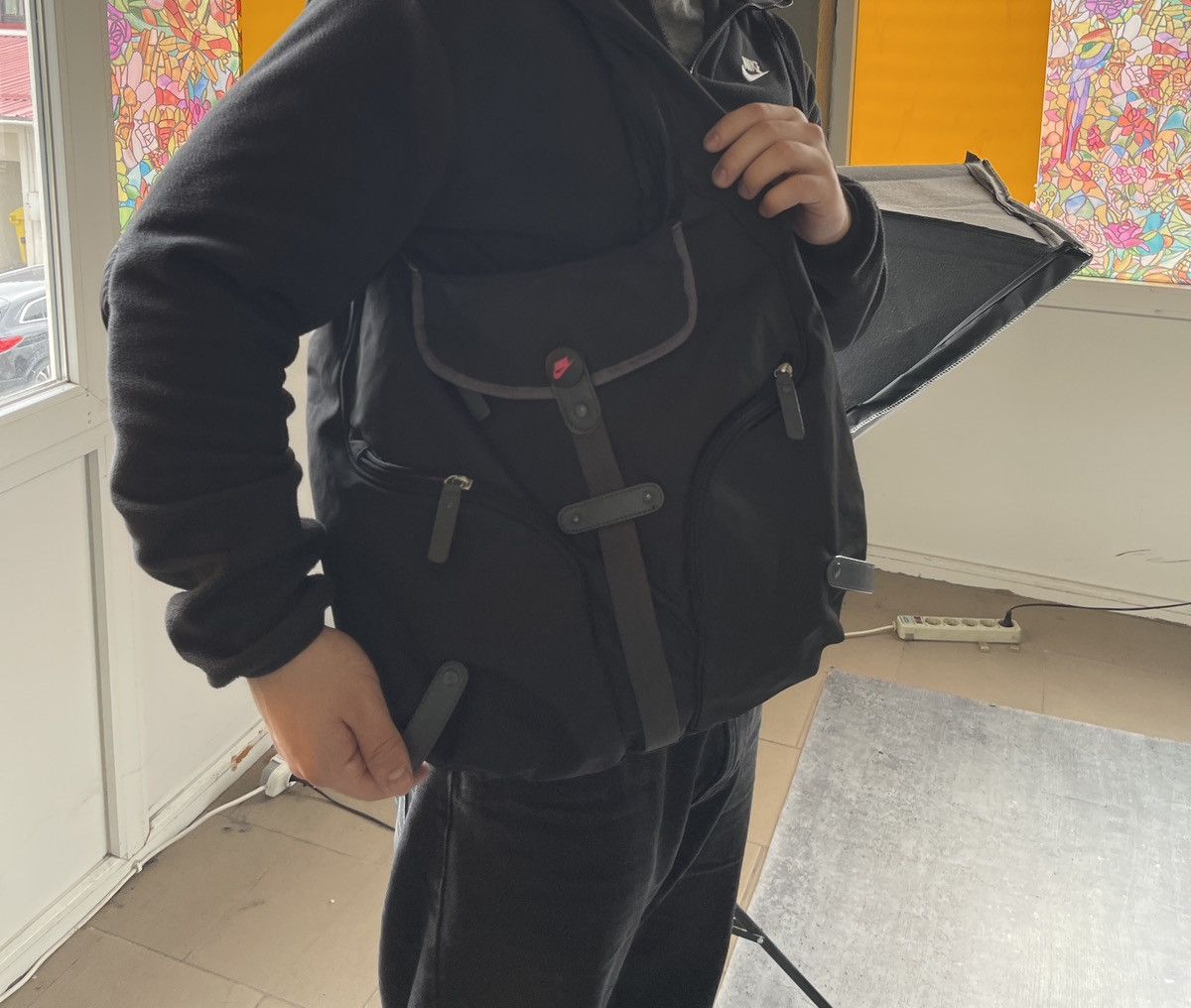 Nike Vintage Crossbody Bag 90's in Black, Men's