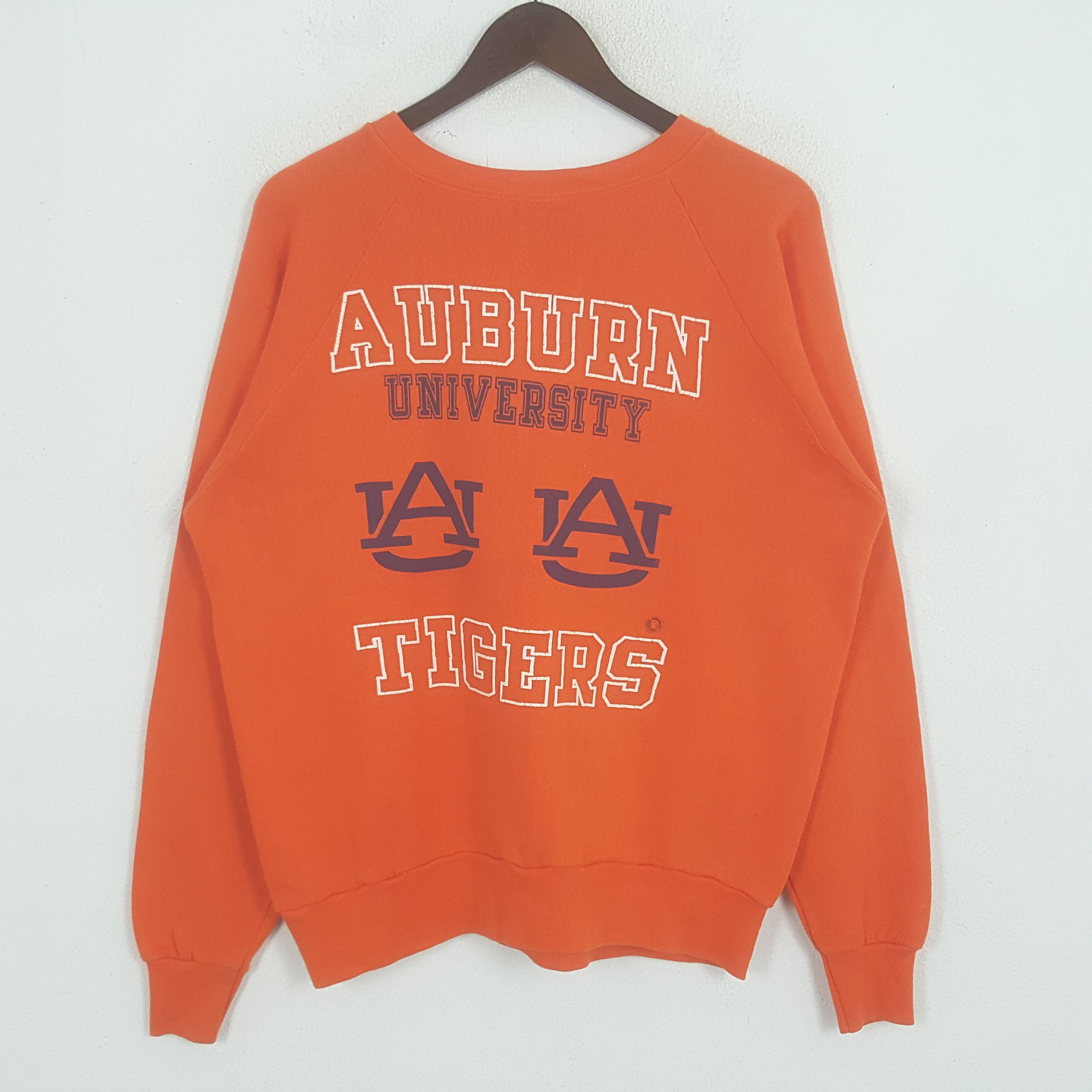 image of American College x Vintage Auburn University Tigers Sweatshirt in Orange, Men's (Size Large)