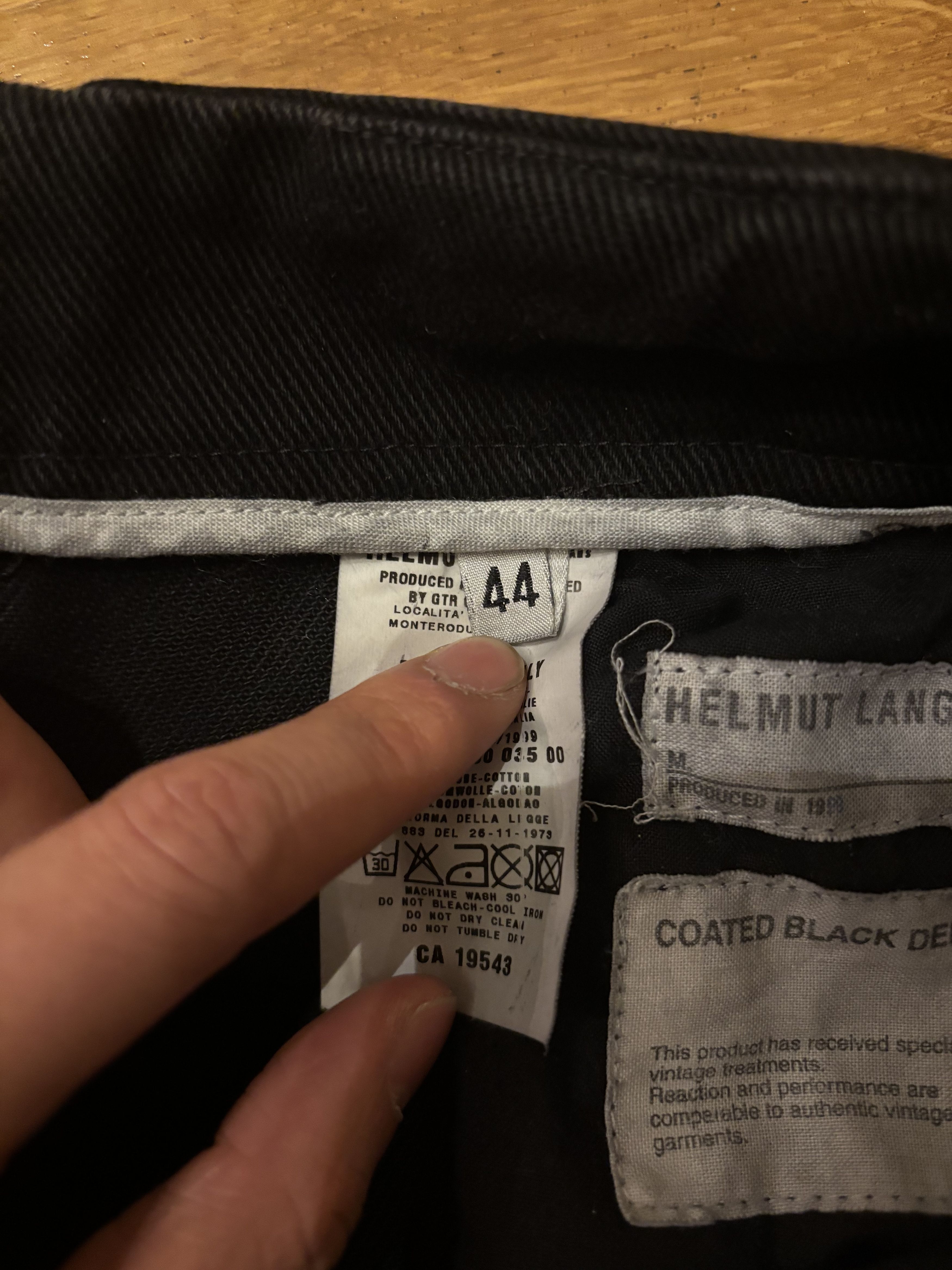 Helmut Lang Helmut Lang AW1999 Waxed Astro Denim Size US 30 / EU 46 - 7 Thumbnail