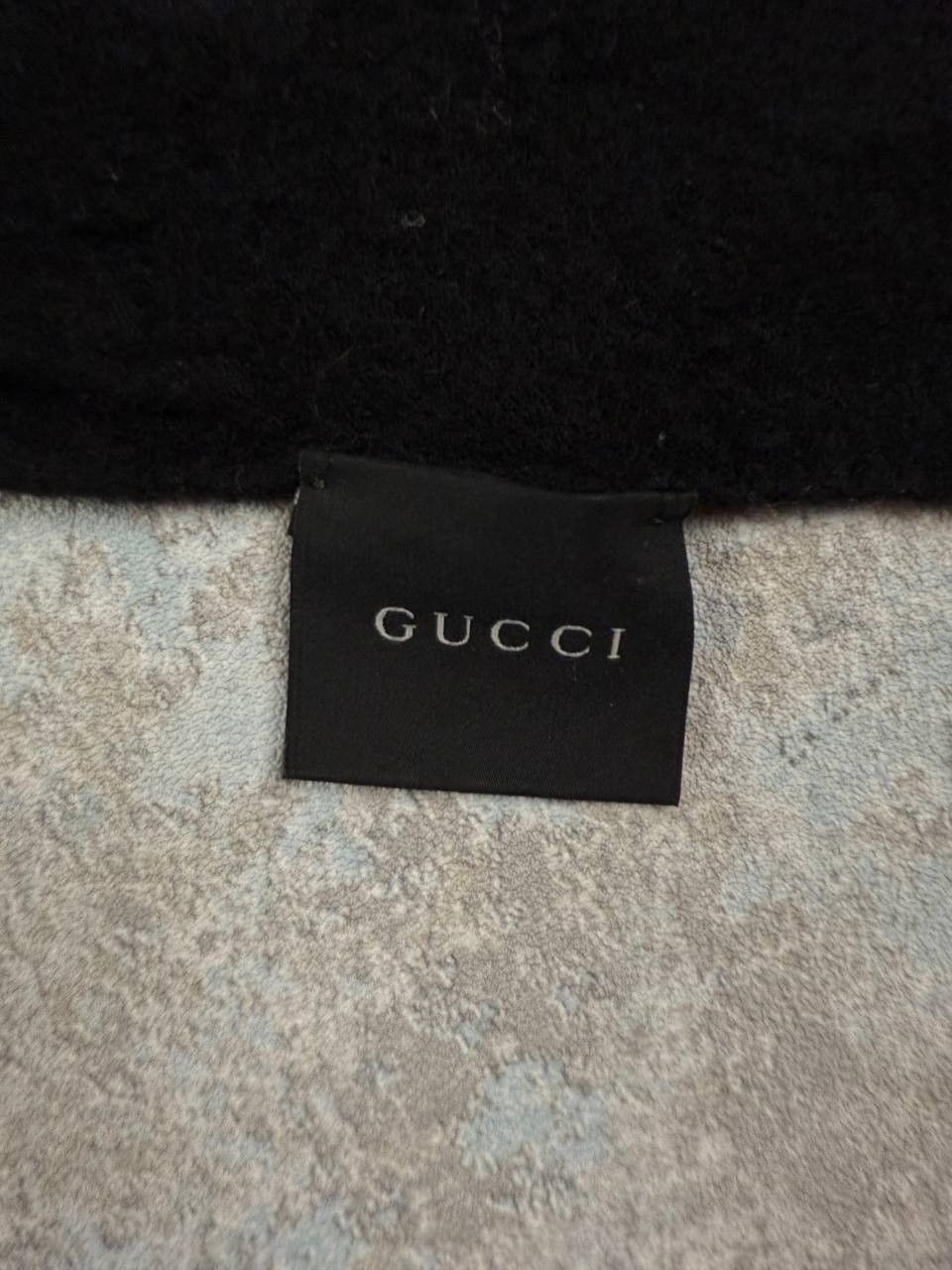 Gucci Gucci Wool And Silk Black Rectangle Scarf Size ONE SIZE - 11 Thumbnail