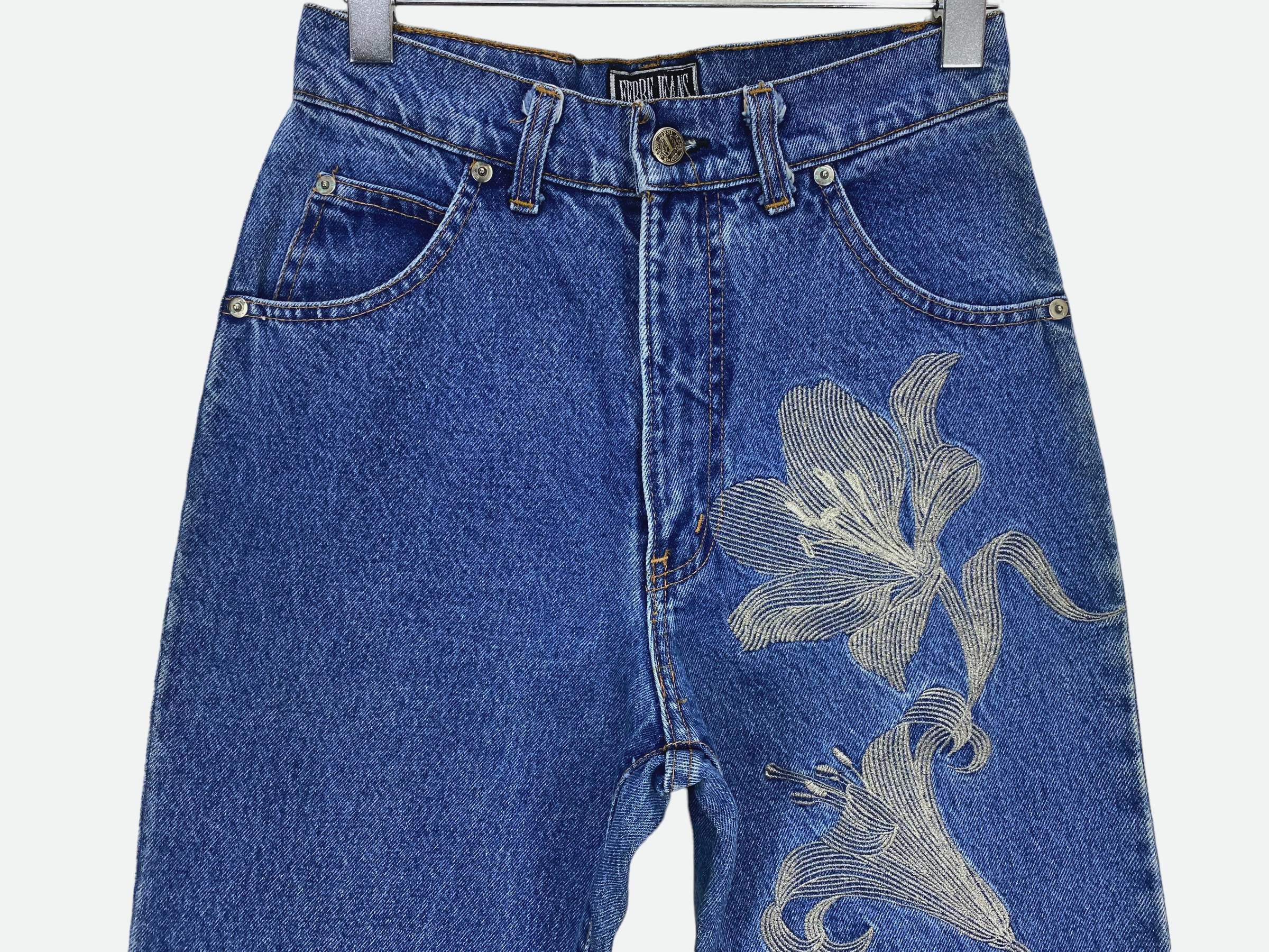 Ferre Ferre Jeans Embroided Flower Jeans Size US 26 / EU 42 - 3 Thumbnail