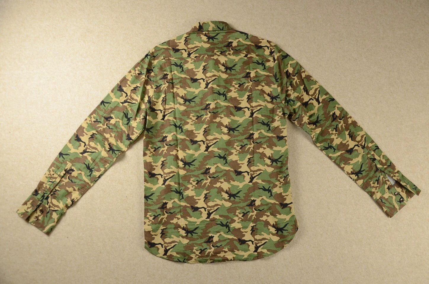 Saint Laurent Paris SLP 2014 Rare Green Camo Shirt Size US XS / EU 42 / 0 - 6 Thumbnail