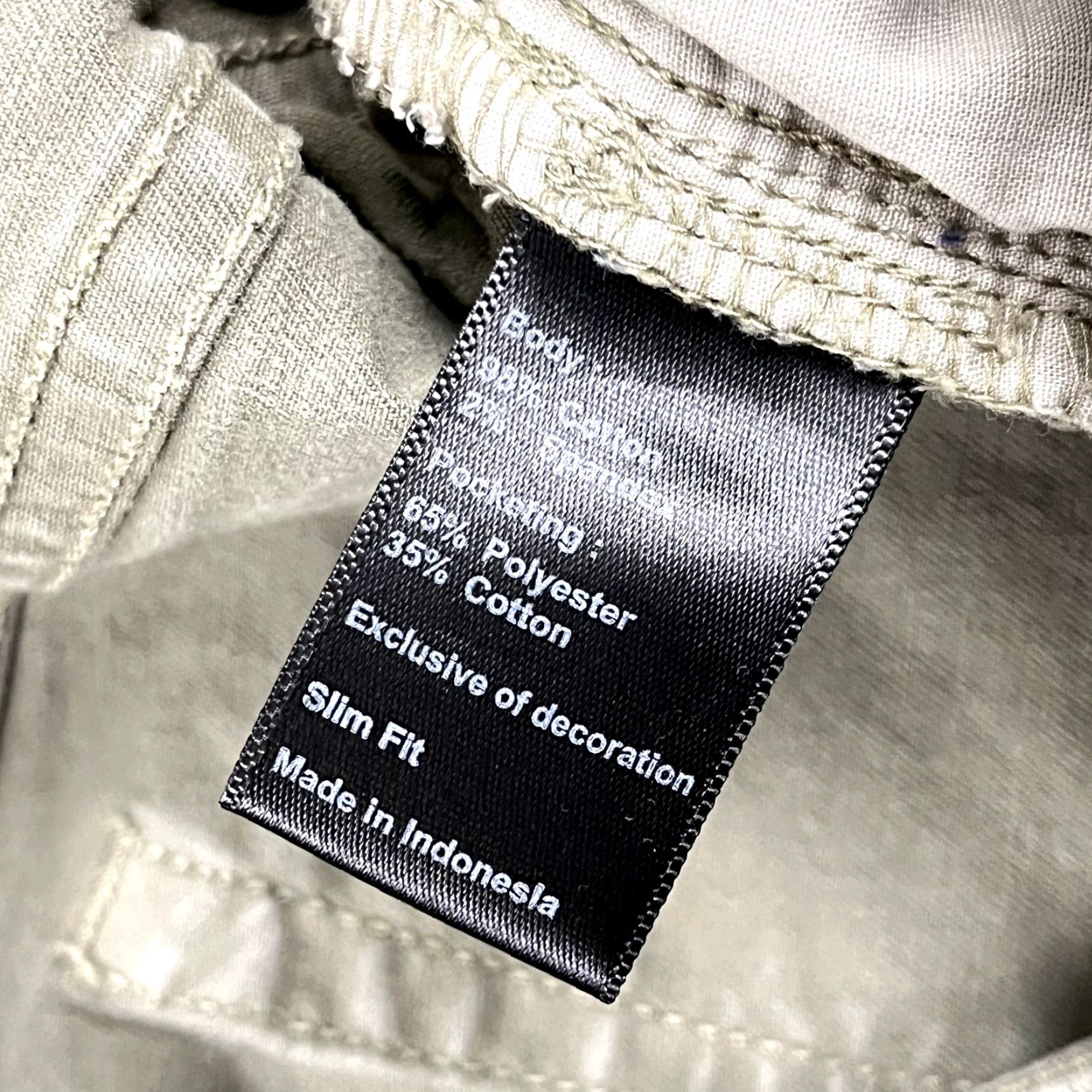 Olive FLINT & TINDER Pants Mens 31x31 Slim Fit Washed Olive Green Chino Casual Travel Size US 31 - 6 Thumbnail