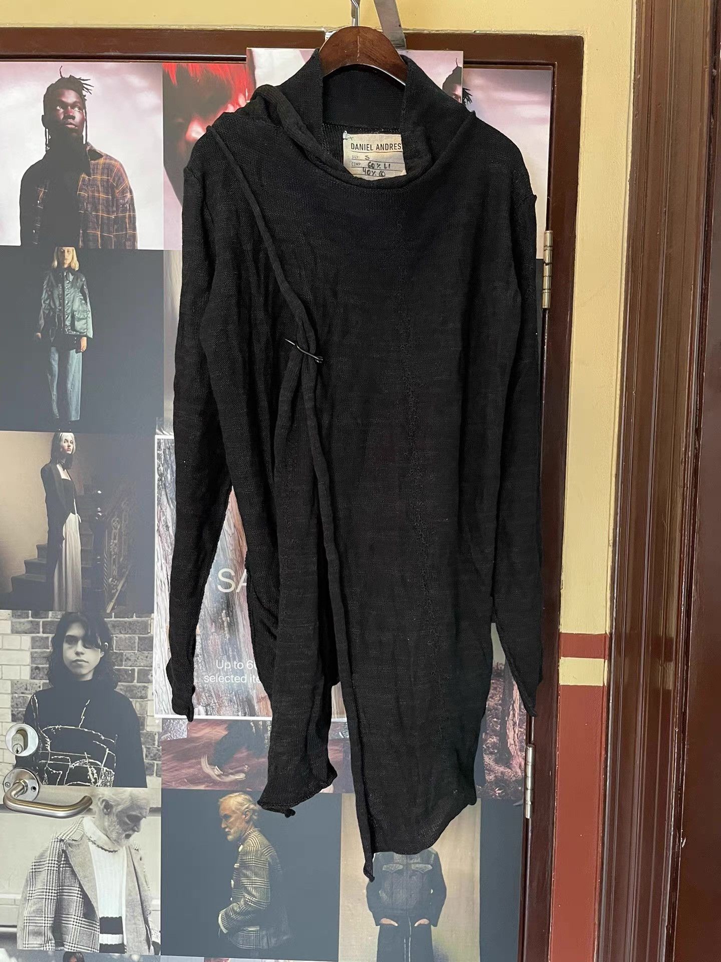 Daniel Andresen Daniel Andresen 17SS Klein Black Wrap Collar Cardigan Ｑ25 Size US S / EU 44-46 / 1 - 1 Thumbnail
