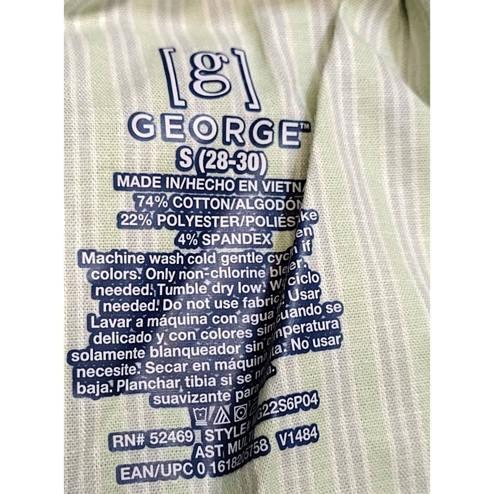 George George Men's Underwear Boxer Shorts 2 Pack Multicolor S Cotton Spandex Polyester, Striped, 2 Piece, Regular, Men, Size S Size 36R - 5 Thumbnail
