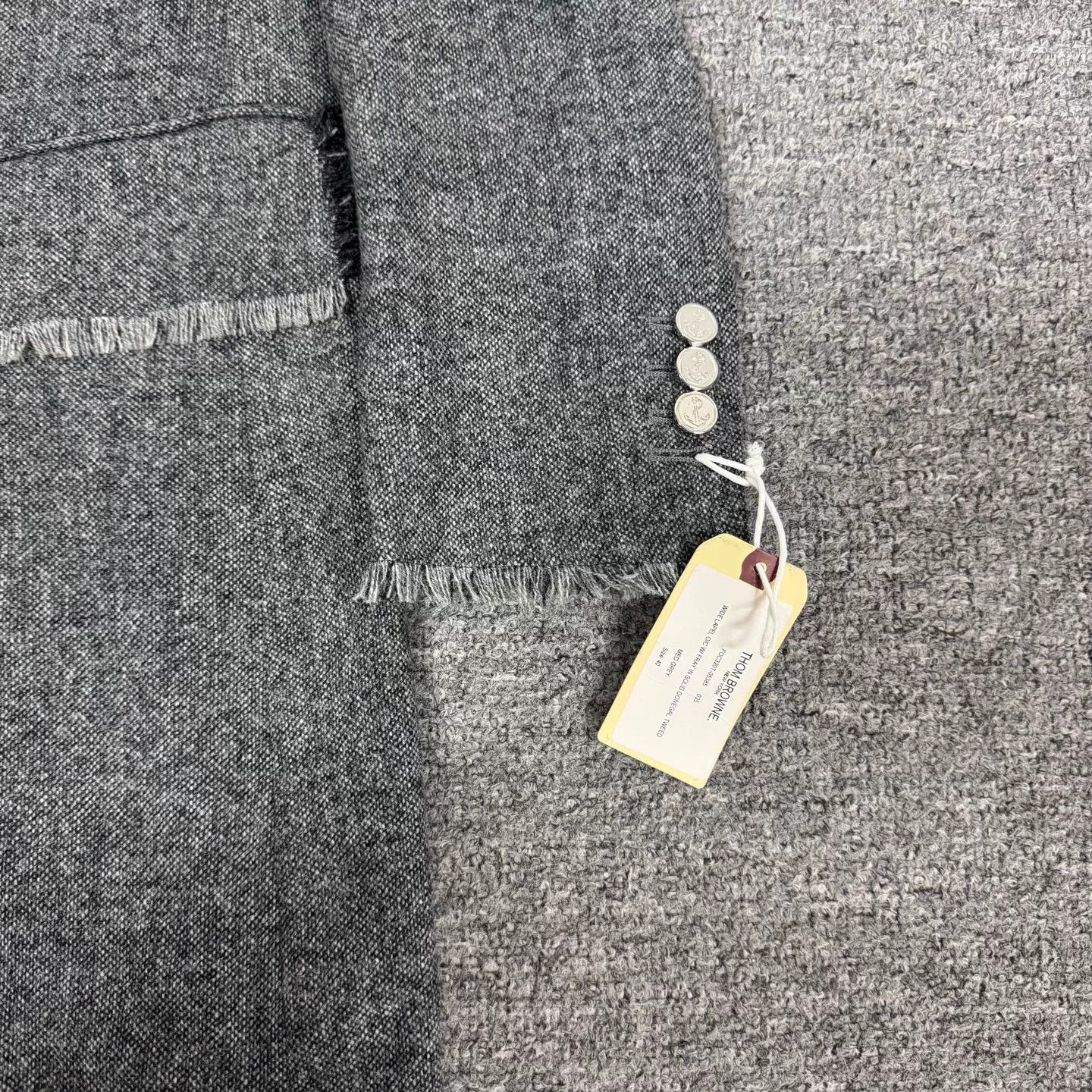 Thom Browne TB long wool overcoat 40 tassel cuffs pockets rare Size S / US 4 / IT 40 - 4 Thumbnail