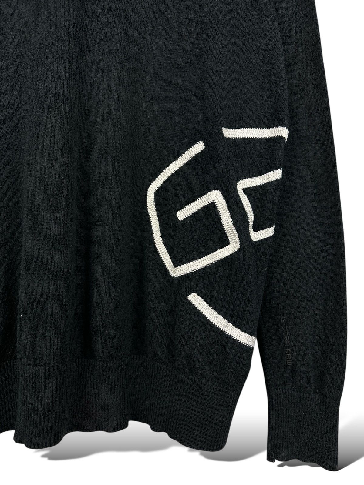G-Star Vintage Y2K G-Star Shield R Knit Sweater Embroidered Logo Size US L / EU 52-54 / 3 - 6 Thumbnail