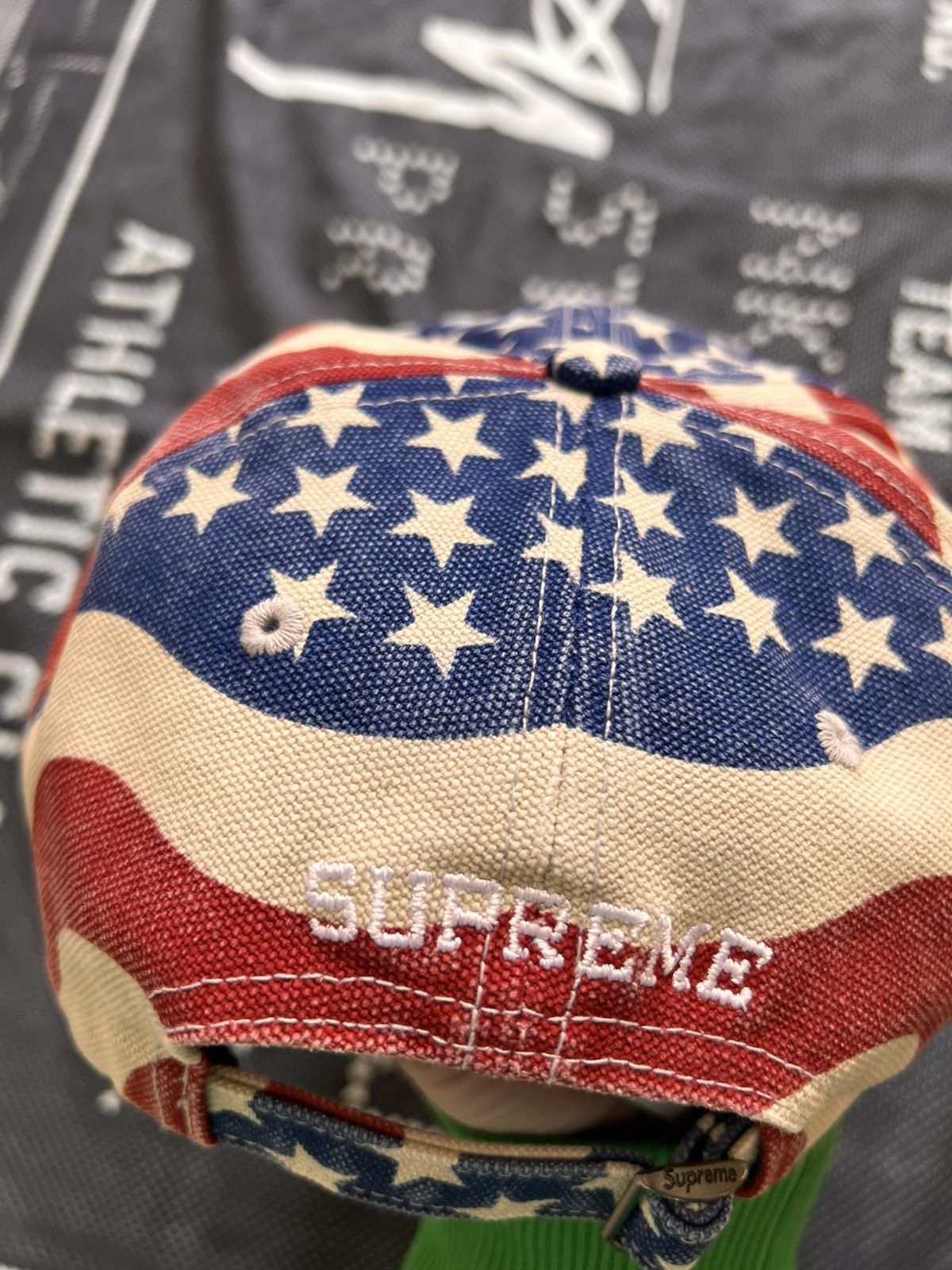 Supreme Supreme Pigment Coated S Logo 6-Panel Cap USA Flag america Size ONE SIZE - 16 Thumbnail