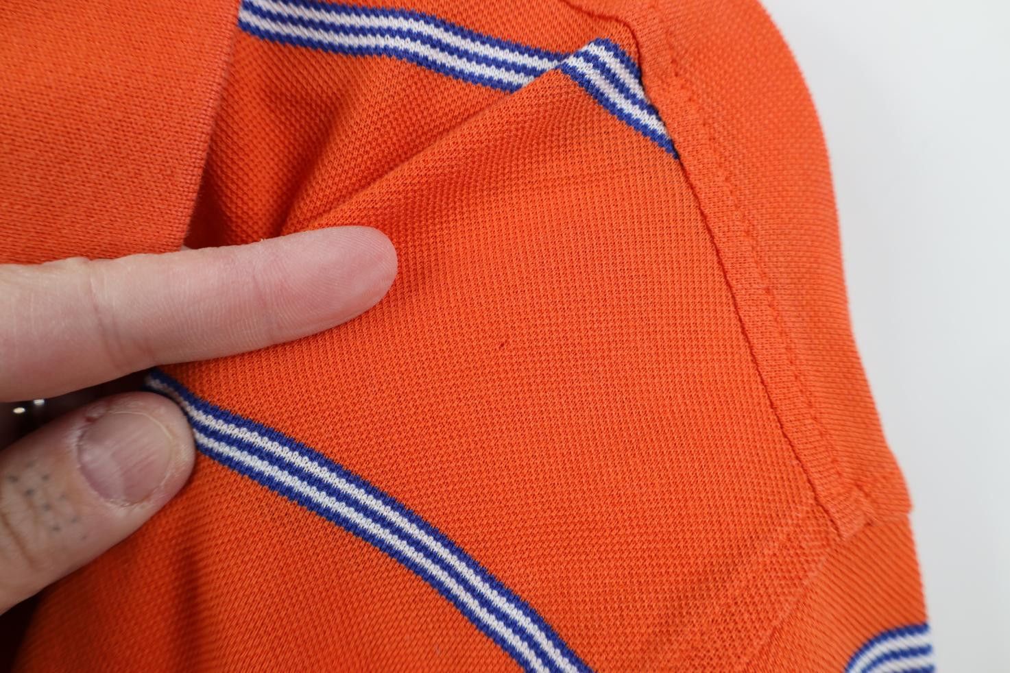 Vintage Vintage 90s Streetwear Knit Collared Golf Polo Shirt Orange Size US L / EU 52-54 / 3 - 4 Thumbnail