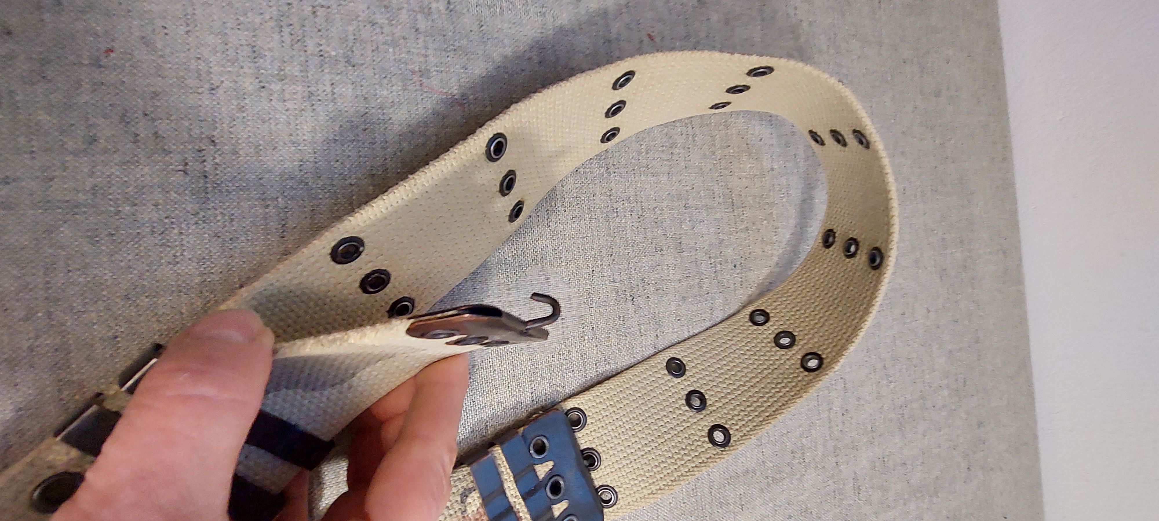 Pepe Jeans Pepe Jeans Y2K Wide Camo Canvas Belt w/ Hooks Size ONE SIZE - 7 Thumbnail