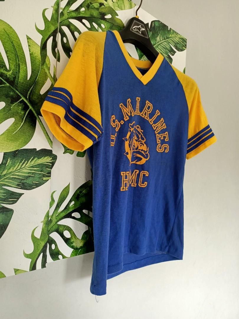 Vintage Vintage 70s US Marines HQMC Raglan Tee Size US S / EU 44-46 / 1 - 4 Thumbnail