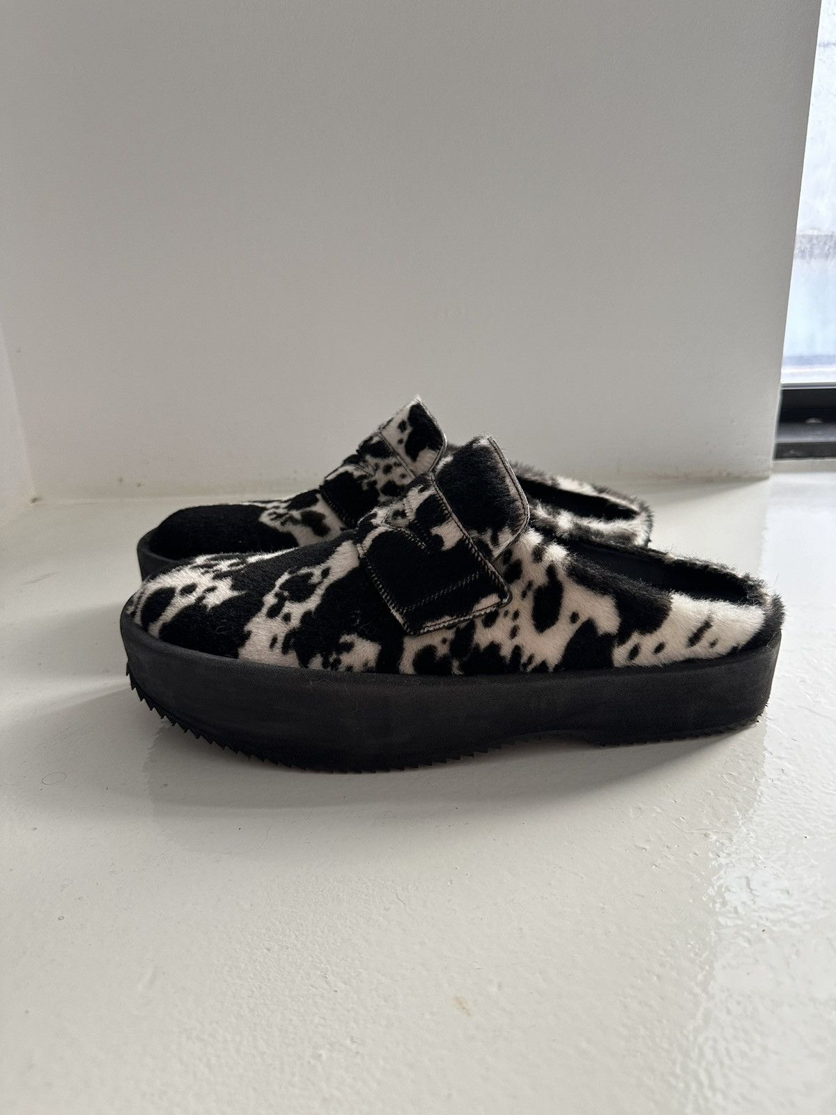 Dries Van Noten Calf skin pony platform shoes Size US 12 / EU 45 - 6 Thumbnail