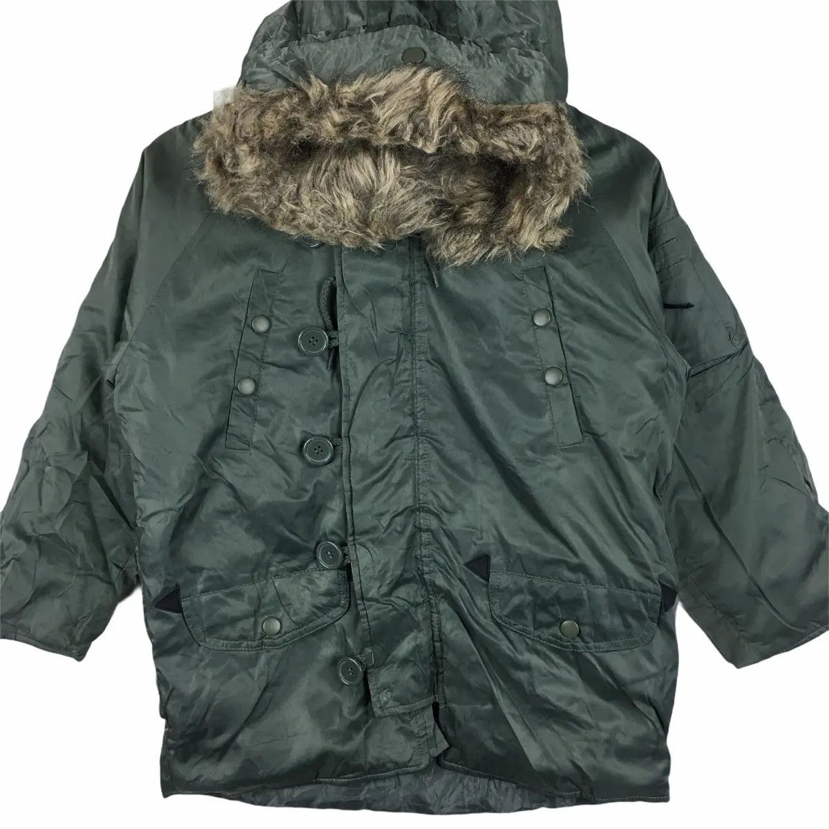 Vintage Vtg SUPER NATURAL Military Army Ski Winter Jacket Parka Size S / US 4 / IT 40 - 2 Thumbnail