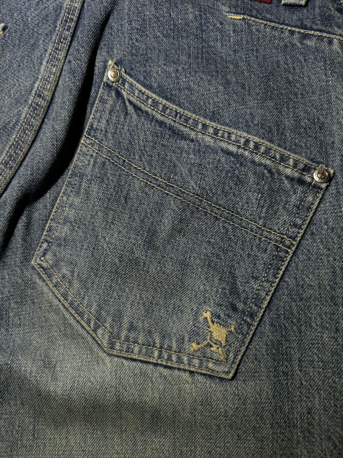 Oakley × Vintage Oakley Vintage y2k Rap Streetwear Rare Baggy Denim Jeans Size US 32 / EU 48 - 5 Thumbnail