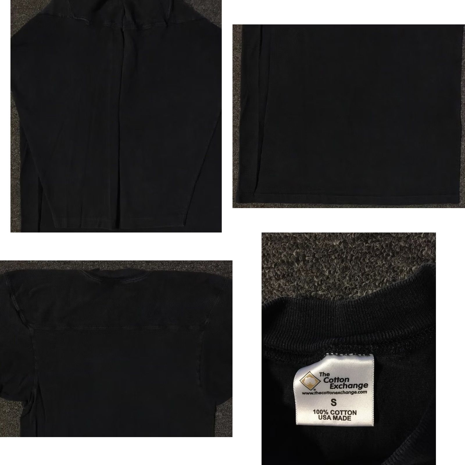 Vintage VINTAGE Cortland Football Shirt S 3/4 Sleeve Black USA College Grunge 90s 80s Single Stitch Mens Size US S / EU 44-46 / 1 - 8 Thumbnail