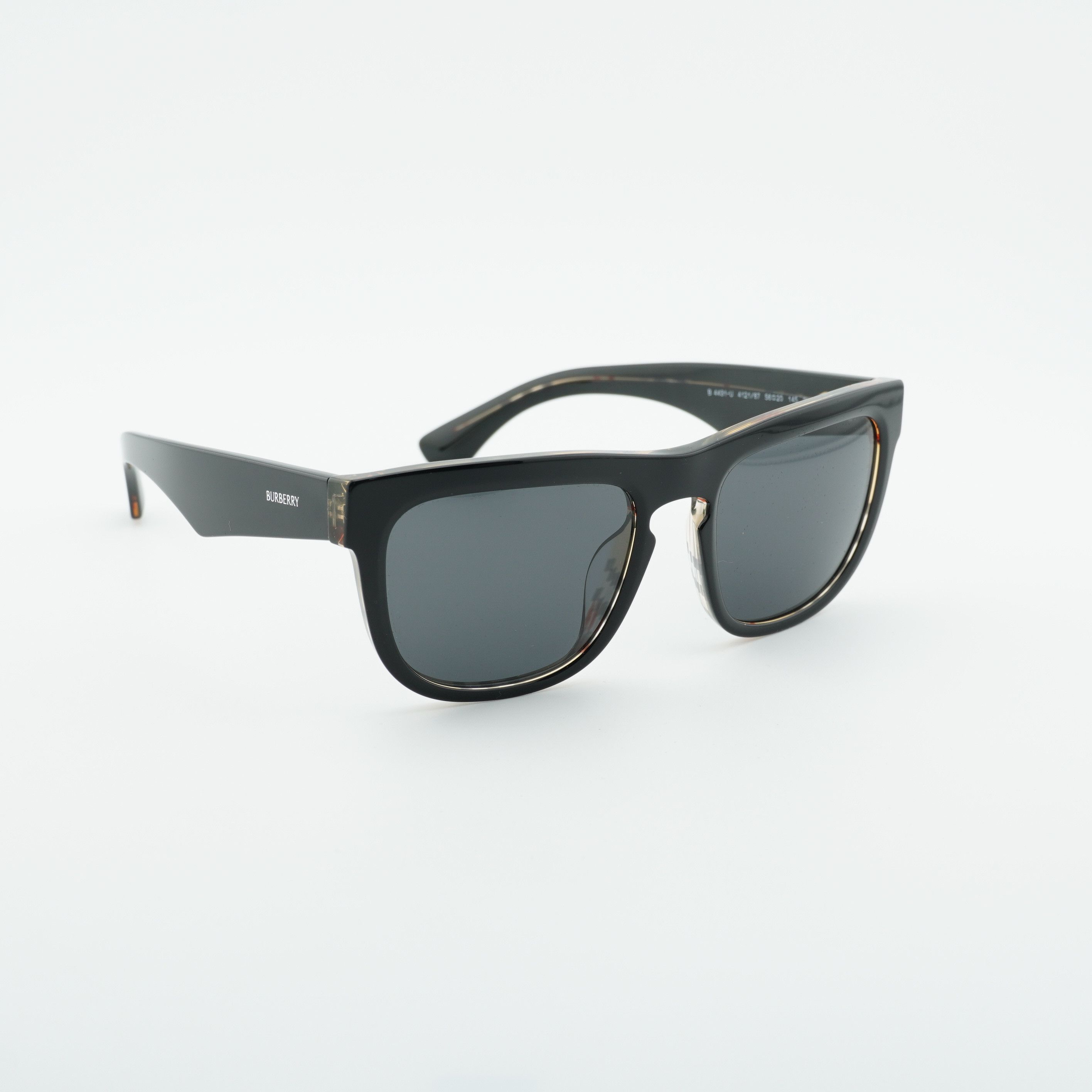Burberry Burberry BE4431U 412187 Sunglasses Black Square Frame Size ONE SIZE - 7 Thumbnail