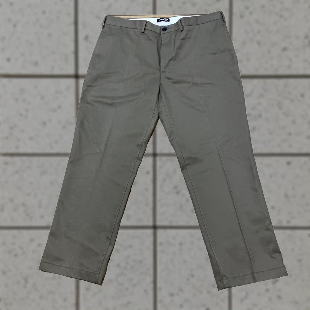 Lands' End Lands' End Dress Pants Men 38 Flat Front Khaki Chino 38x28 Tailored Regular Fit Beige Pants Mens Size US 38 / EU 54 - 1 Thumbnail