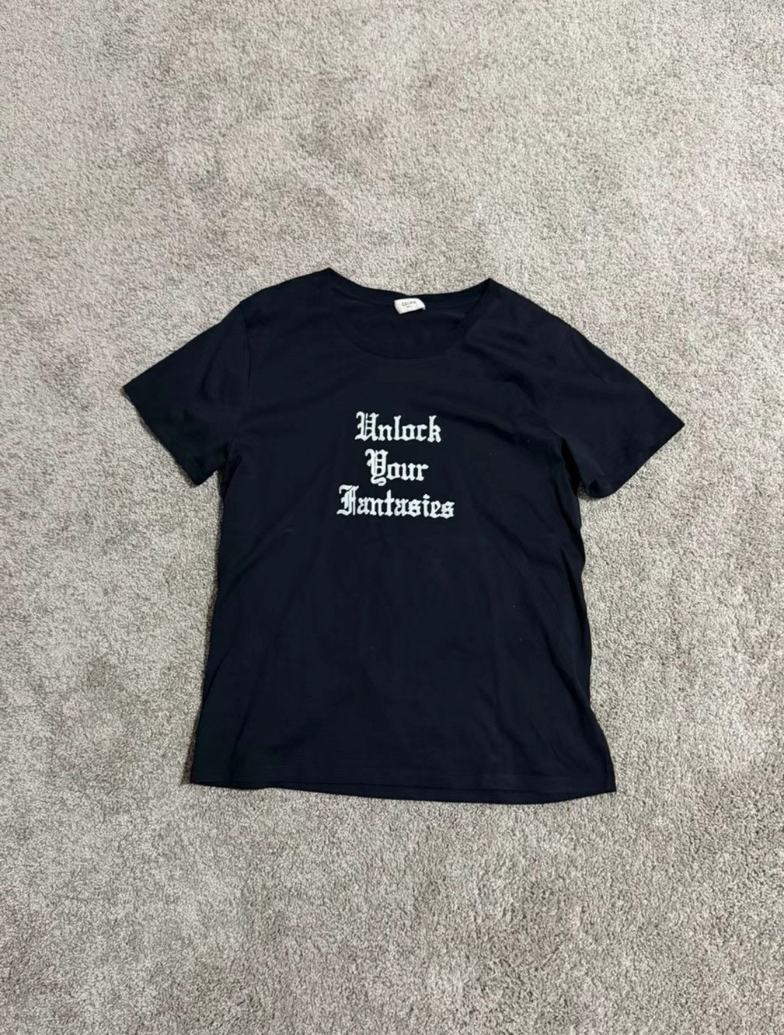 Celine × Hedi Slimane Céline 'Unlock your fantasies' T-Shirt | Grailed