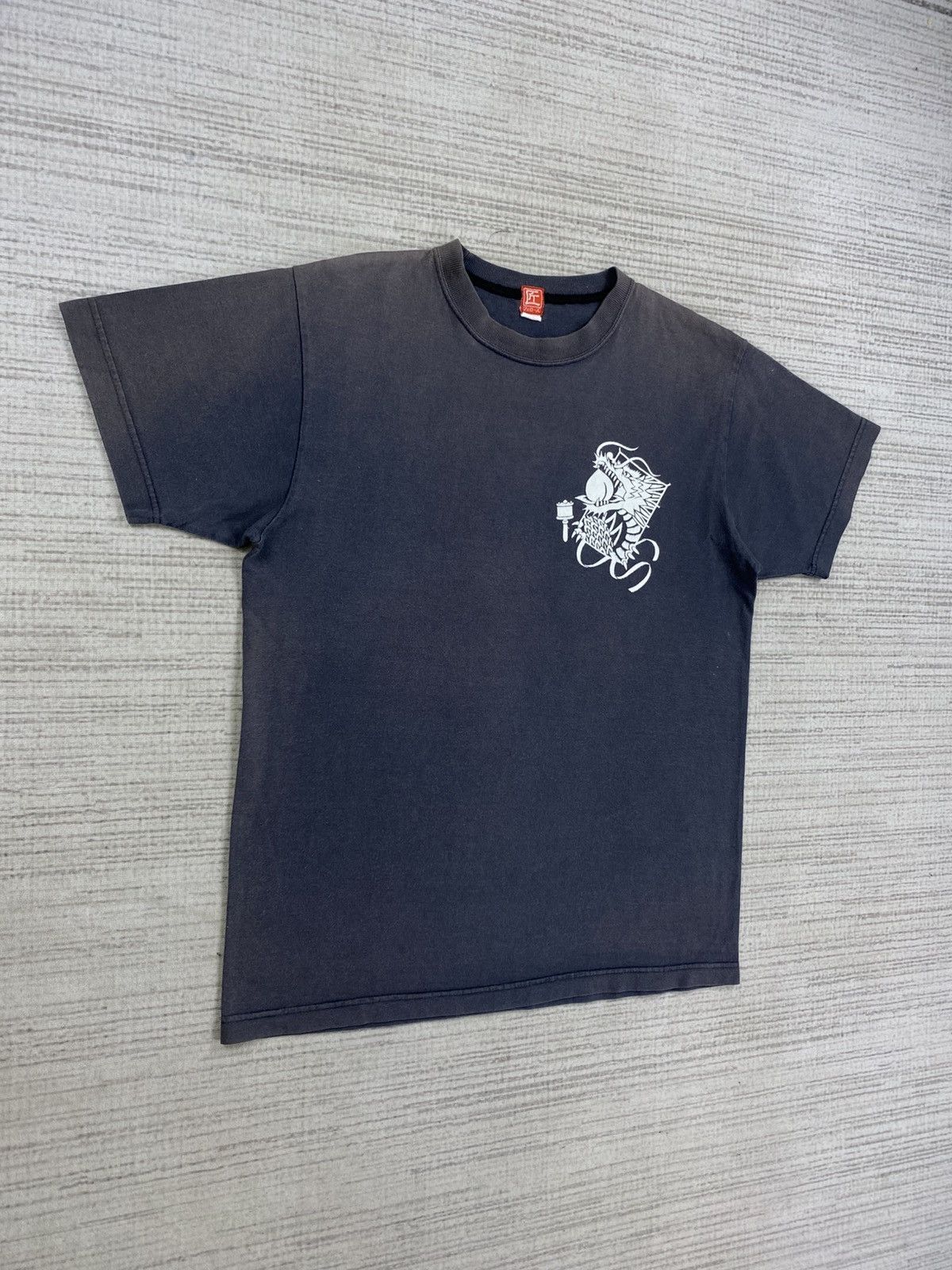 Designer × Japanese Brand × Vintage Vintage Japanese Fashion Dragon Design Shortsleeve Shirt Size US M / EU 48-50 / 2 - 4 Thumbnail
