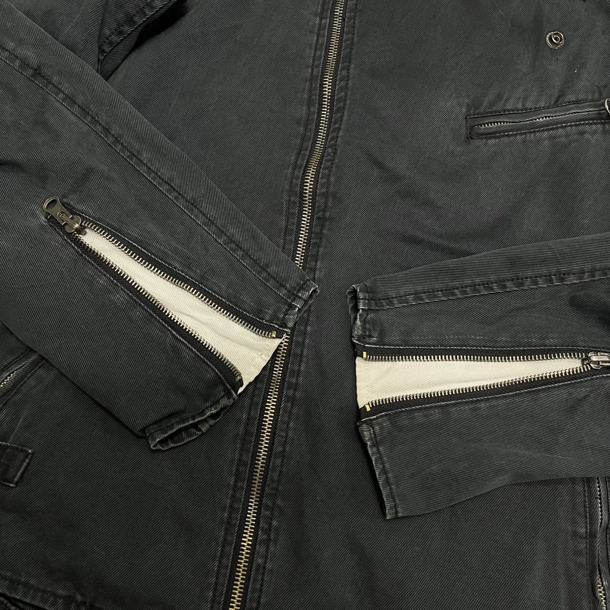 Japanese Brand 2000s Asymmetrical Jacket Power To People Punk Rock Size US M / EU 48-50 / 2 - 8 Thumbnail