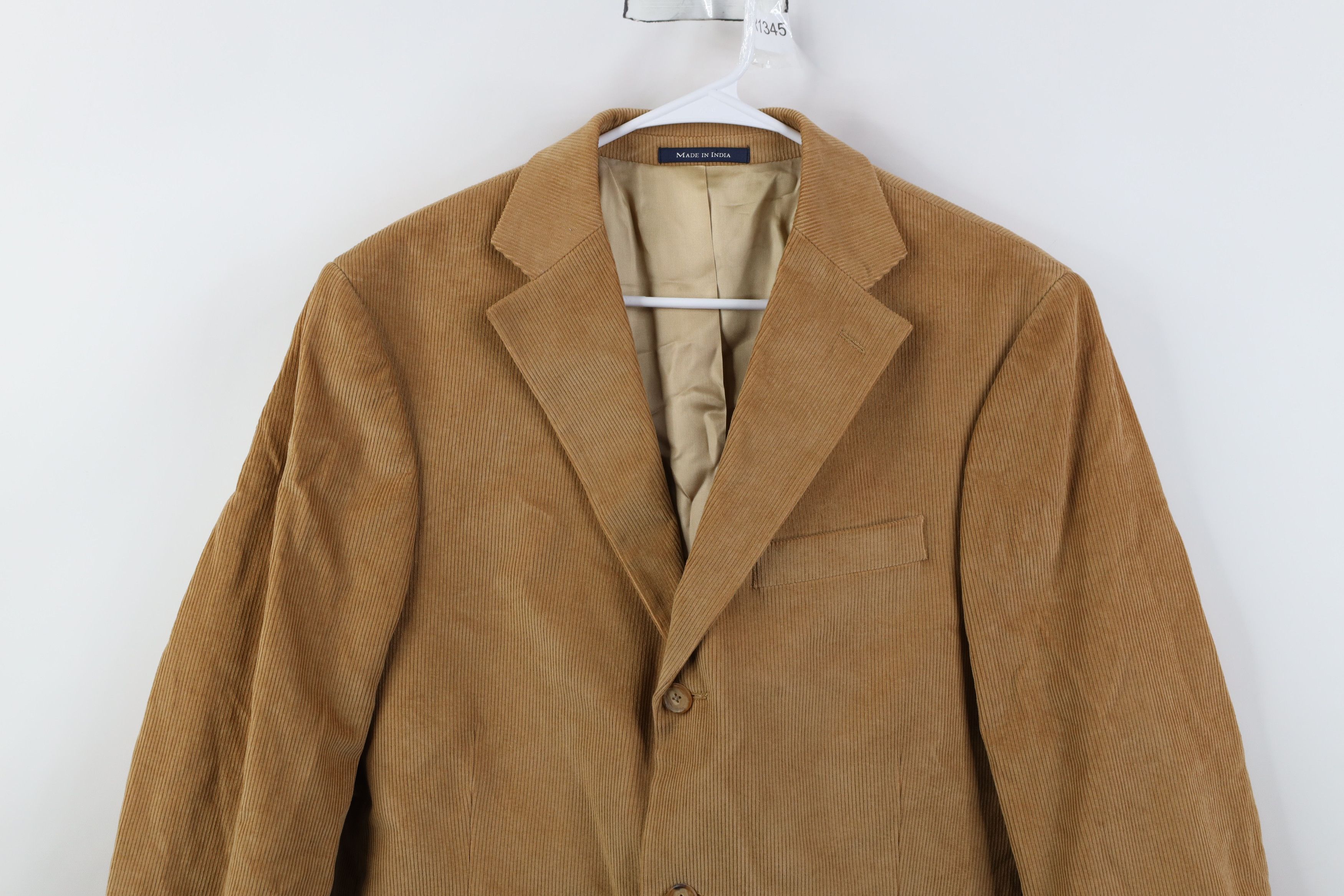 Lands' End Vintage 90s Lands End Suit Coat Blazer Jacket Khaki Brown Size US XL / EU 56 / 4 - 2 Thumbnail