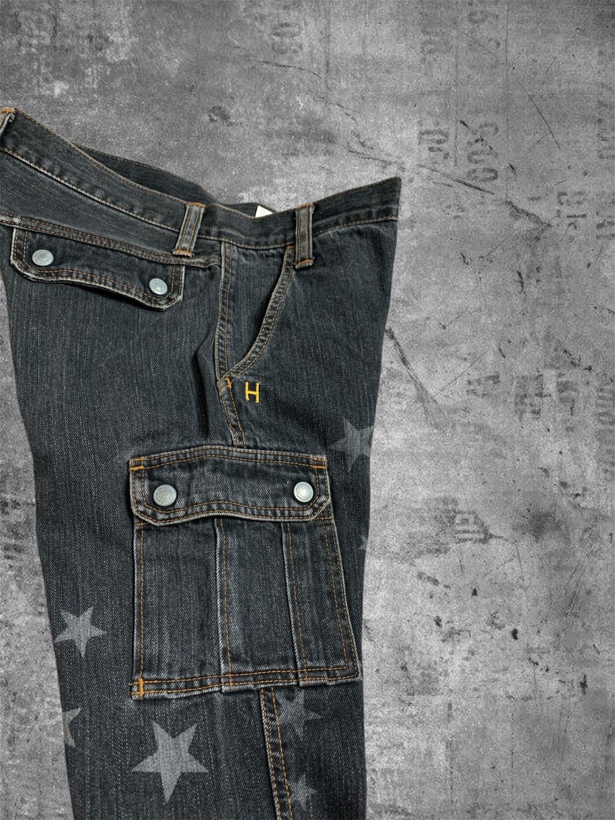 Hysteric Glamour hysteric Glamour flared cargo washed black denim pants Size US 30 / EU 46 - 6 Thumbnail