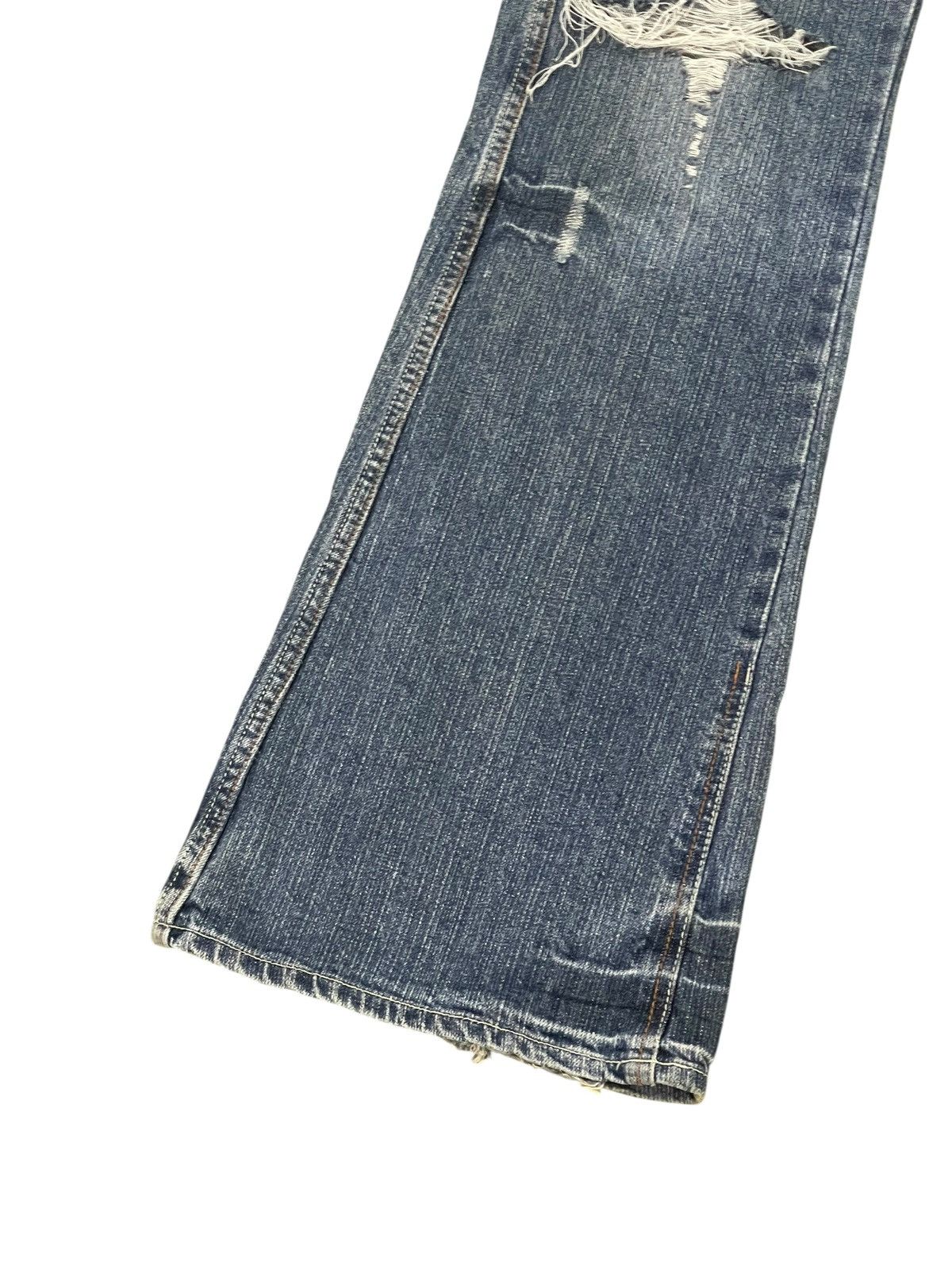 Japanese Brand Flare Jeans Indecent Denim Boot Cut 2🟦2 Size US 31 - 5 Thumbnail