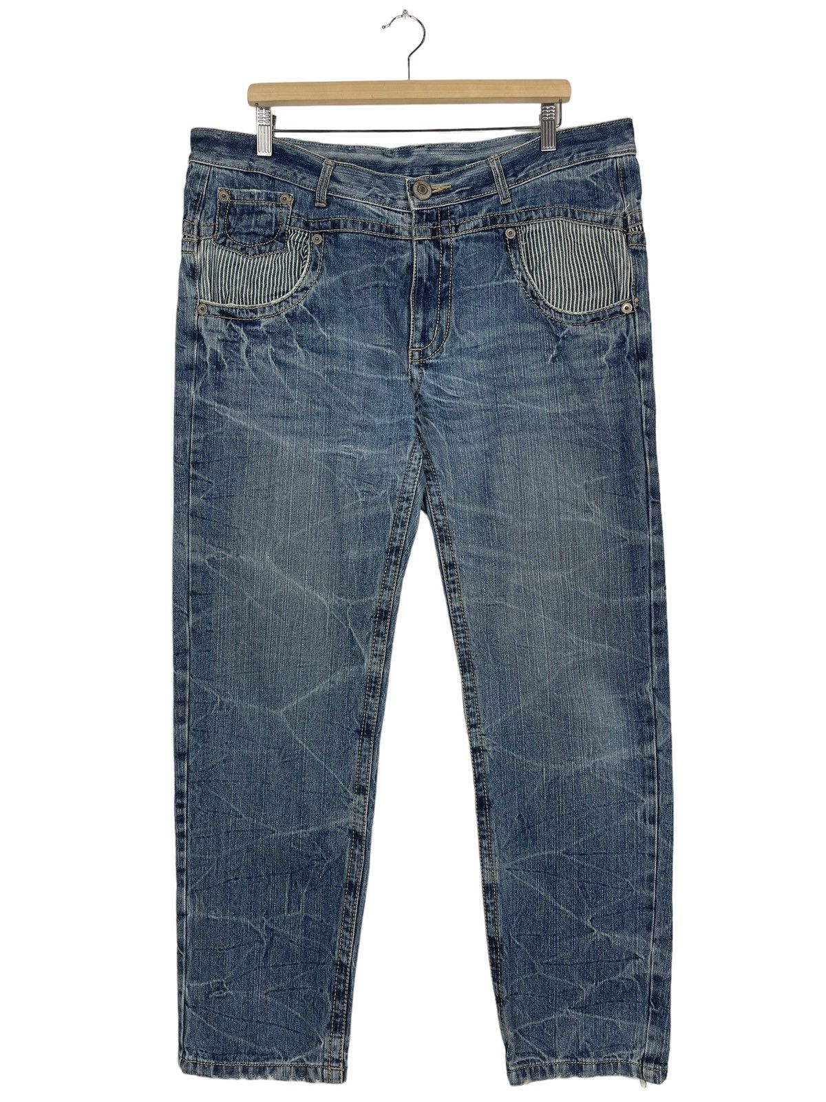 Hysteric Glamour JAPANASE BRAND FLARE DENIM INSPIRED TORNADO MART Size US 40 / EU 56 - 1 Thumbnail