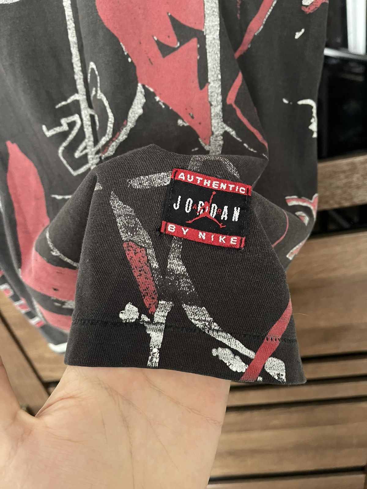 Nike Nike Air Jordan Vintage T-Shirt Tee 90s Oll Over Print AOP Size US M / EU 48-50 / 2 - 10 Thumbnail