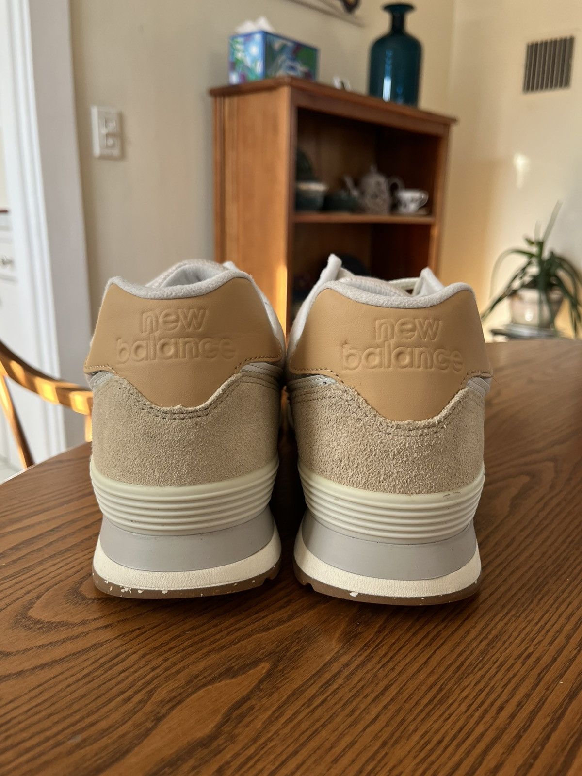 New Balance New Balance 574 Beige Size US 12 / EU 45 - 4 Thumbnail