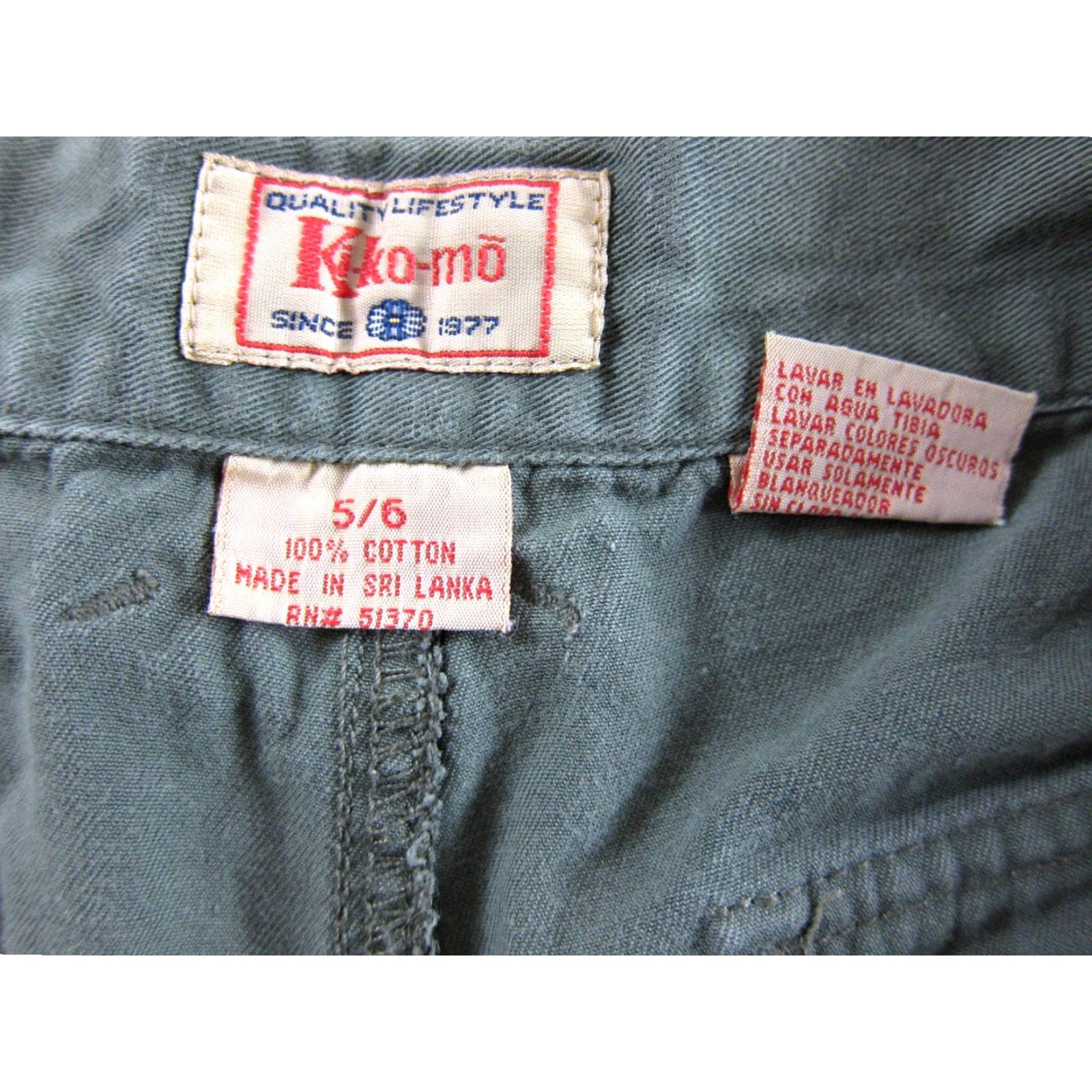 Vintage VINTAGE Ki-Ko-Mo Army Green 100% Cotton High Rise Waist Chino Shorts Women Small Size 28" / US 6 / IT 42 - 3 Thumbnail